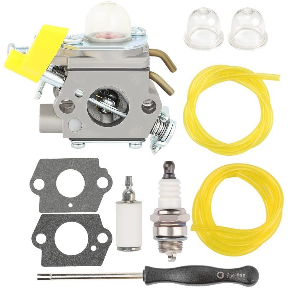 Powtol 308054043 Cs26 Carburetor For Ryobi Ry28000 Ry28020 Ry28040 Ss26 Ry09053 Ry28021 Ry28025 Ry09056 Ry09055 26Cc Trimmer Brushcutter