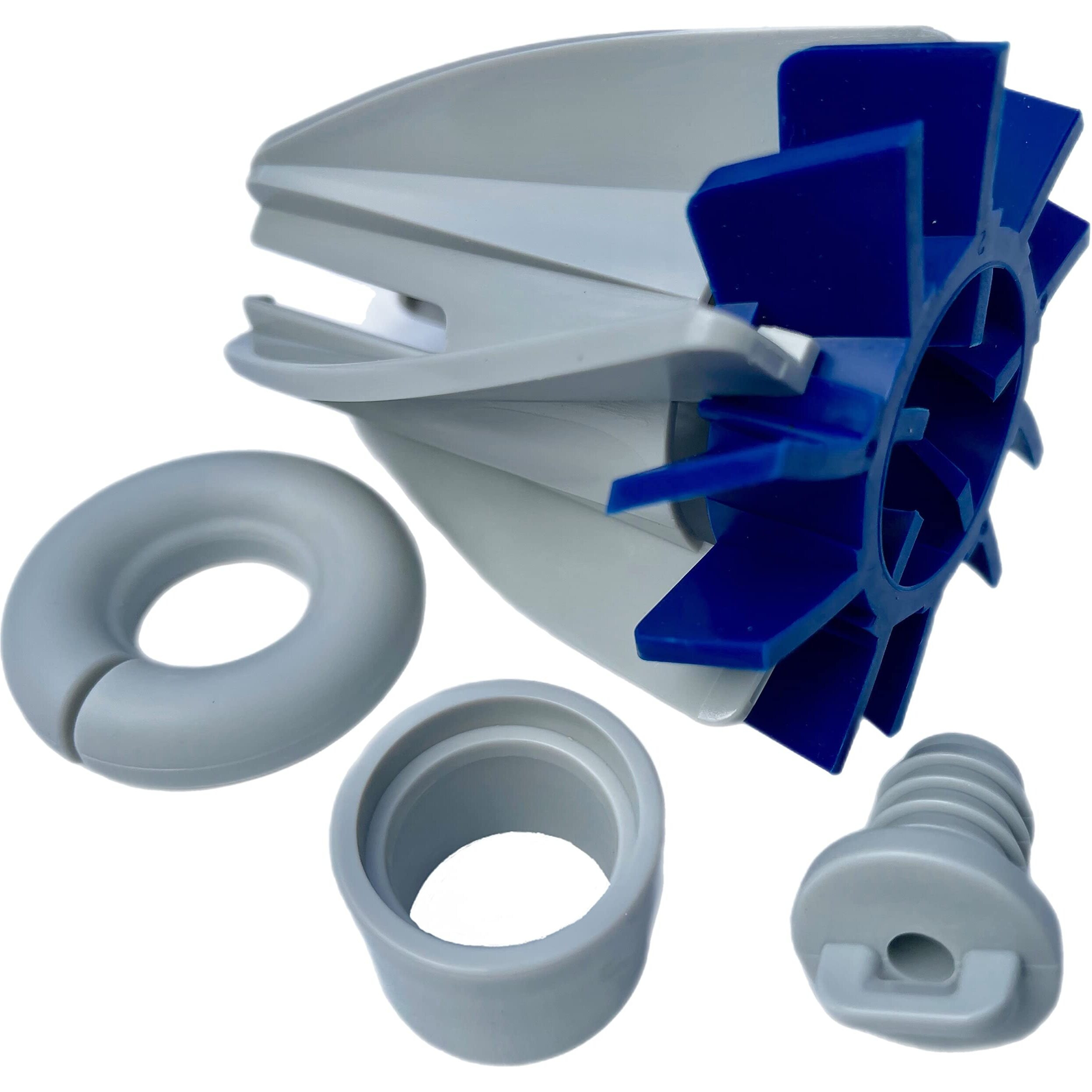 Swasher - No Spray - Pool Cleaner Tail Scrubber For Polaris/Pentair - No Foam To Replace - Durable Lightweight Rotating Tailsweep + Heavy Duty Wear Ring