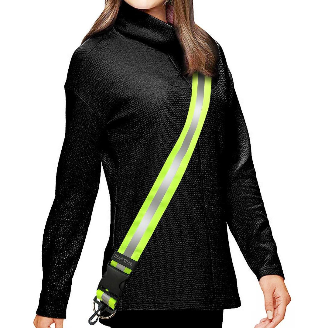 High Visibility Reflective Sash For Walking At Night -Perfect Substitution Reflective Vest Running Gear For Men Women Kids, Adjustable Night Walking Safety Gear Reflective Belt For Biking, Dog Walking