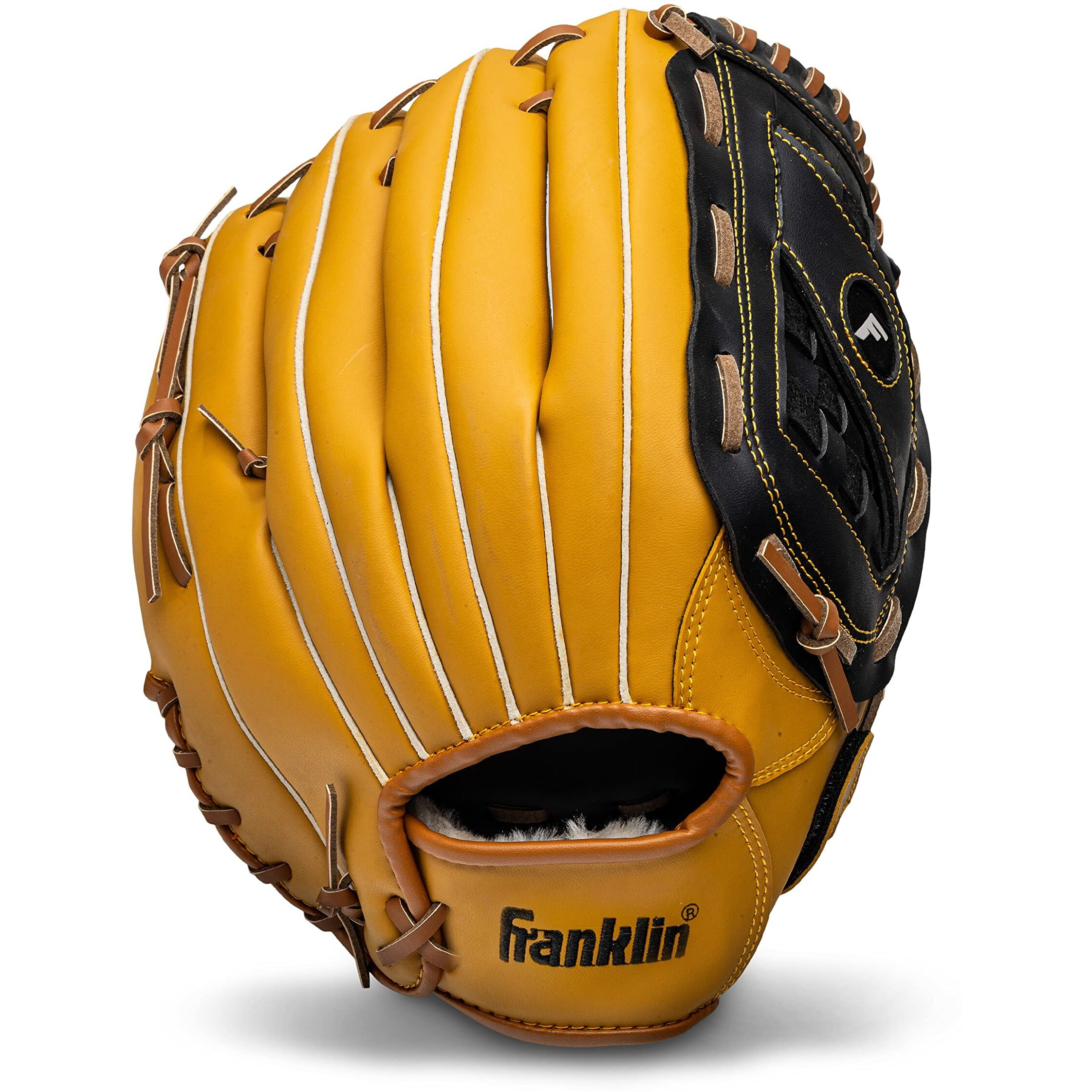 Franklin Sports Baseball And Softball Glove - Field Master - Baseball And Softball Mitt Tan, 14"" - Basket Web