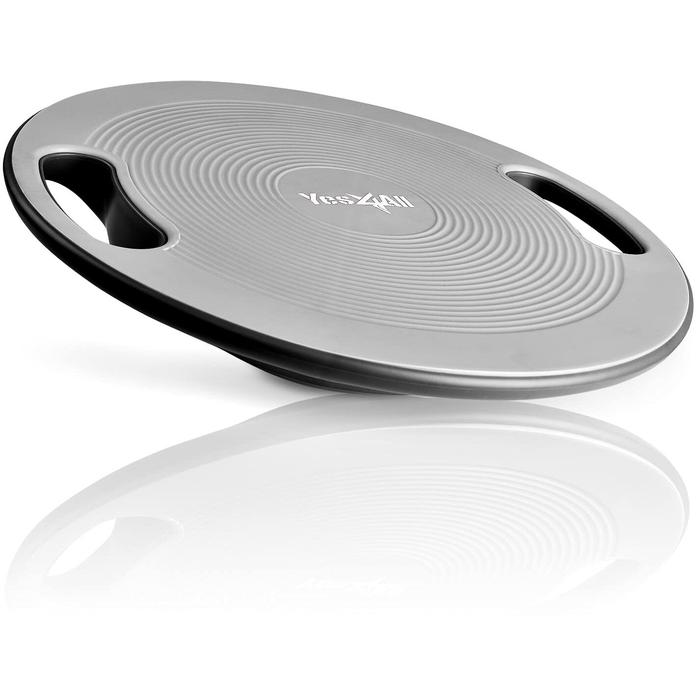Yes4All Plastic Wobble Balance Board-Round Balance Trainer Board, Wobble Board For Standing Desk, Core Training, Home Gym Workout