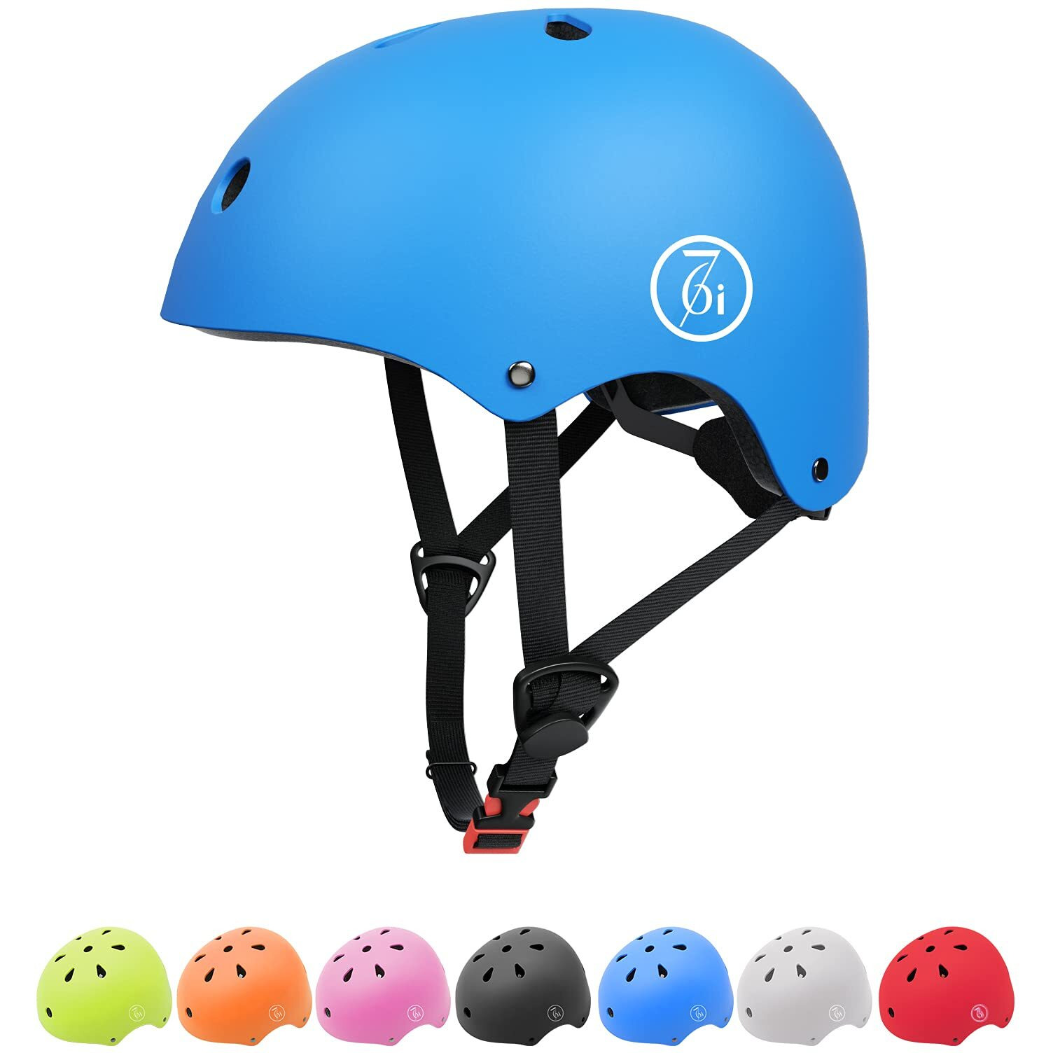 67I Bike Helmet Skateboard Helmet Adult Bike Helmet Skate Helmet Bicycle Helmet Men Women Scooter Helmet For Multi-Sports Bicycle Scooter Inline Roller Skate Rollerblading Cycling (Blue)