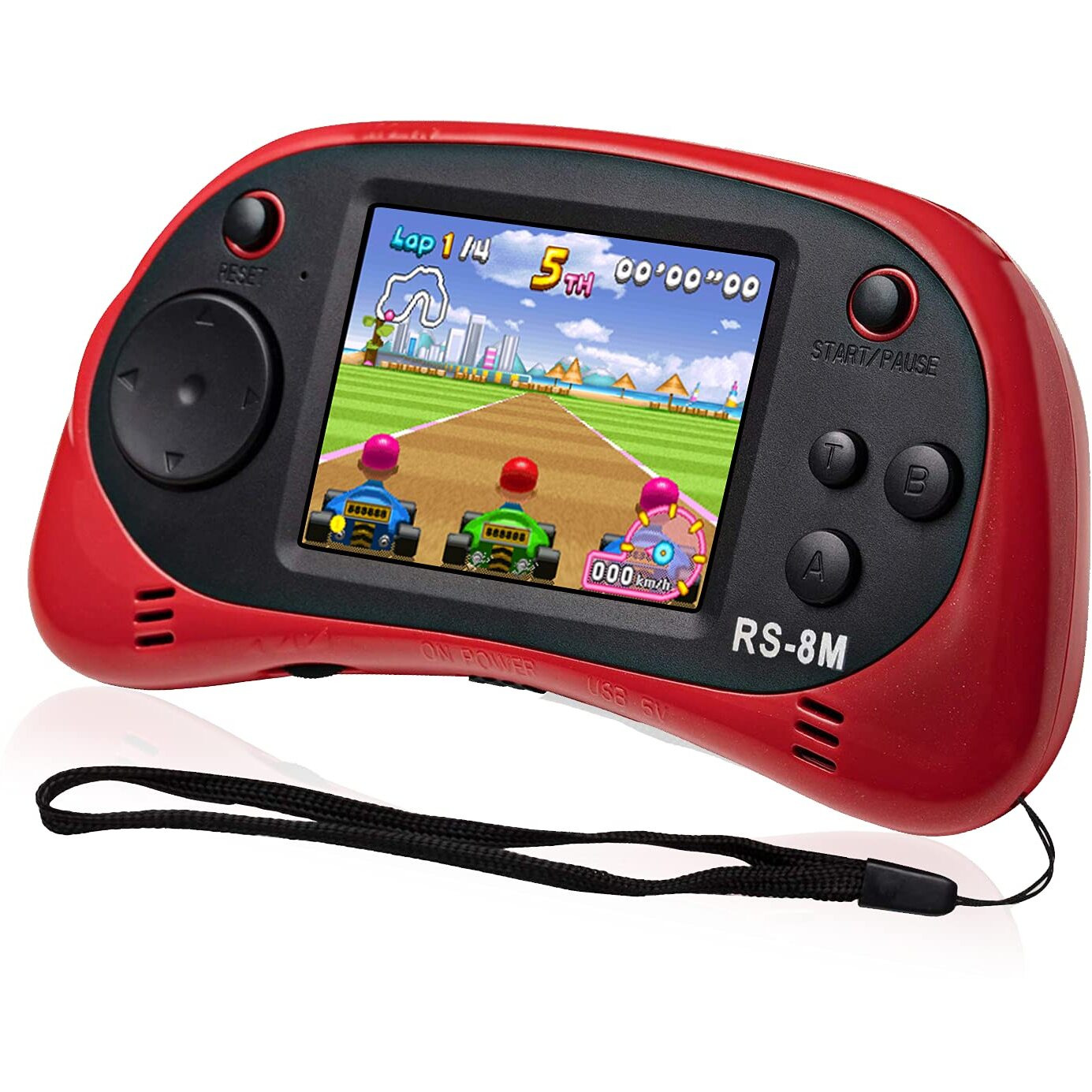 Kids Handheld Game Portable Video Game Player With 200 Games 16 Bit 2.5 Inch Screen Mini Retro Electronic Game Machine ,Best Gift For Child (Red)