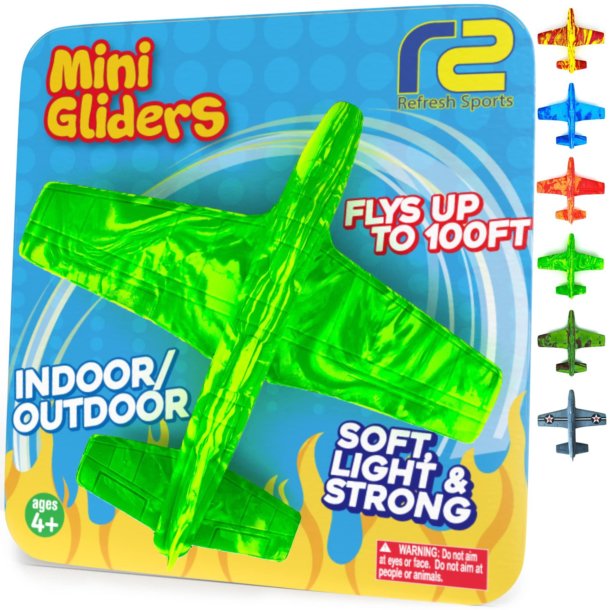Foam Airplanes For Kids - Stocking Stuffers For Boys & Girls All Ages 4 5 6 7 8 9 10 11 - Best Toy Gift Boy Stocking Stuffer Gifts Party Favors - Easter Basket Stuffers For Kids - Styrofoam Air Plane