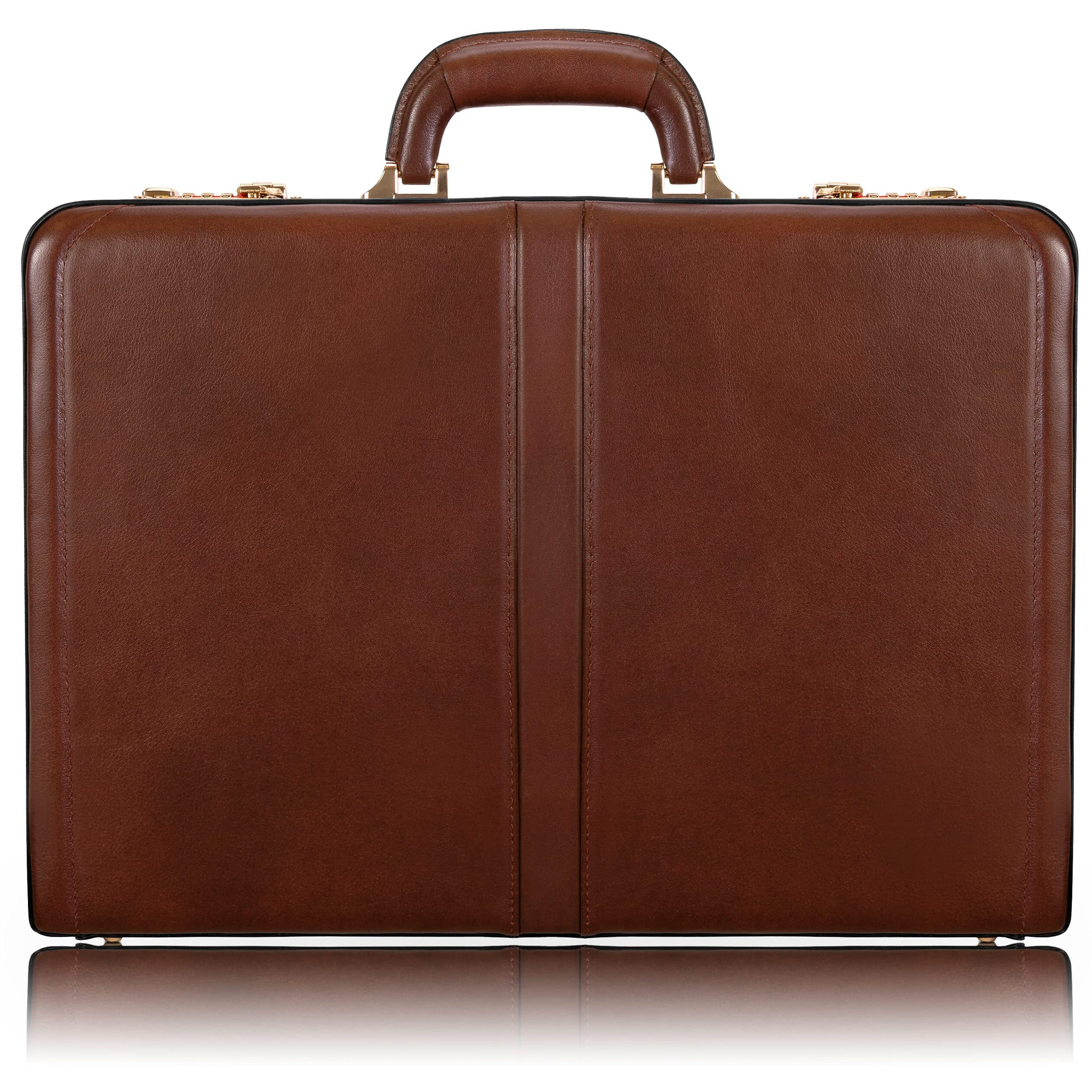 Mcklein Harper, Leather 45 Expandable Laptopcomputer & Tablet Business Briefcase Attacha Bag, Men Women Laptop Briefcase, Laptop Compartment Bag, Tablet Pocket Bag, Business Bags, Travel Cases