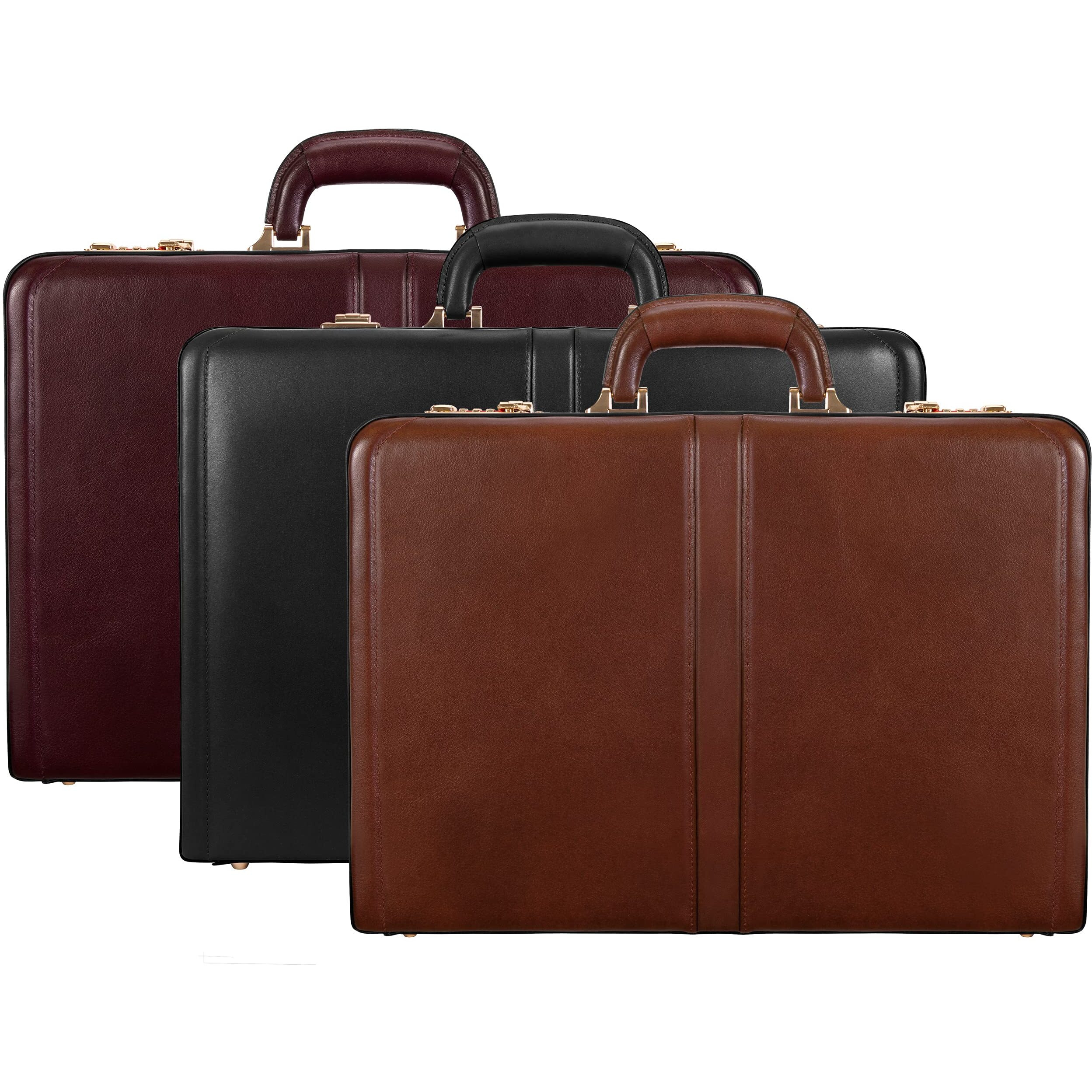 Mcklein Harper, Leather 45 Expandable Laptopcomputer & Tablet Business Briefcase Attacha Bag, Men Women Laptop Briefcase, Laptop Compartment Bag, Tablet Pocket Bag, Business Bags, Travel Cases