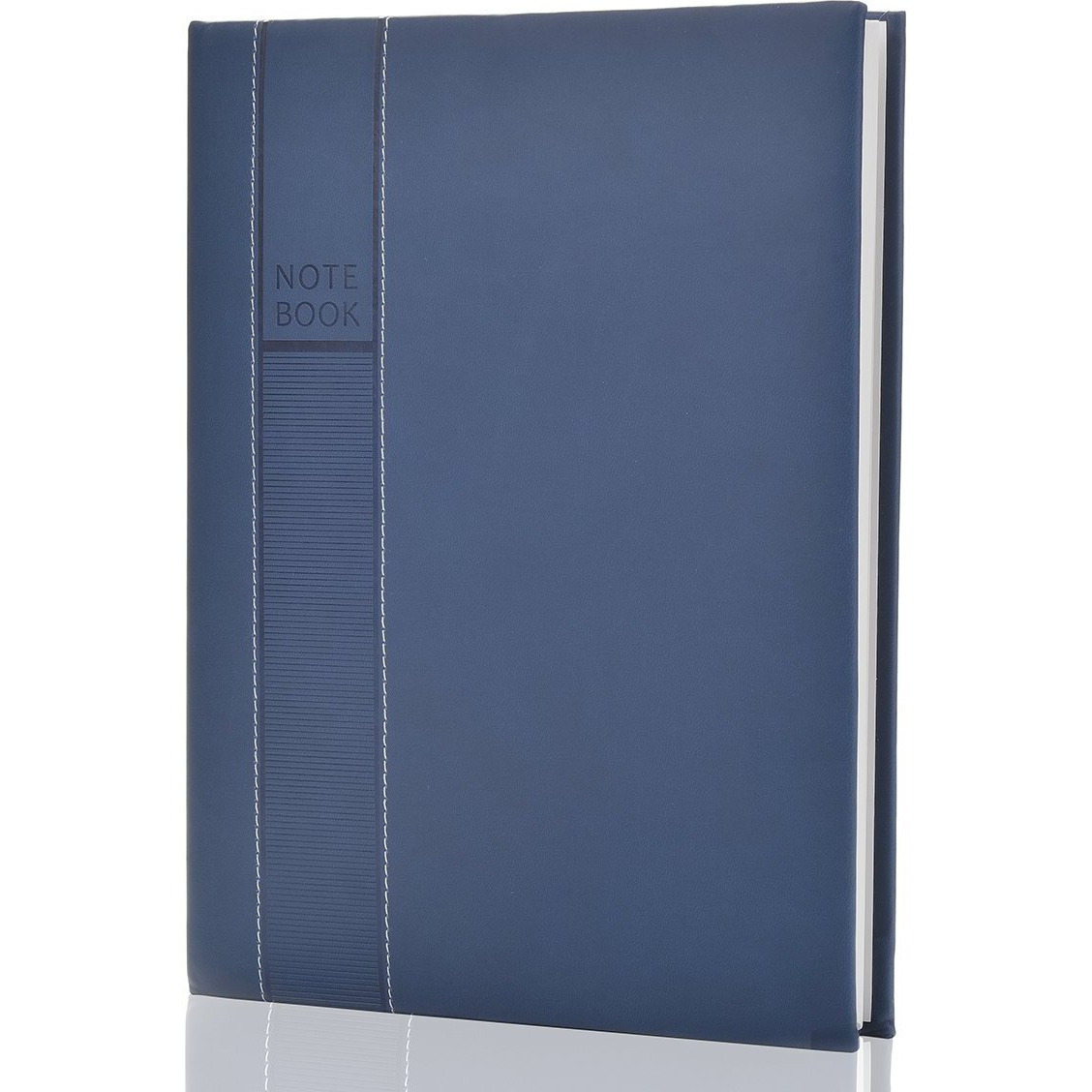 Large Notebooks And Journals Classic Hardcover Notebook 8 X 11 Inch 128 Sheets (256 Pages) Leather Notebook Journals To Write In For Women Men Ozchin (Blue)