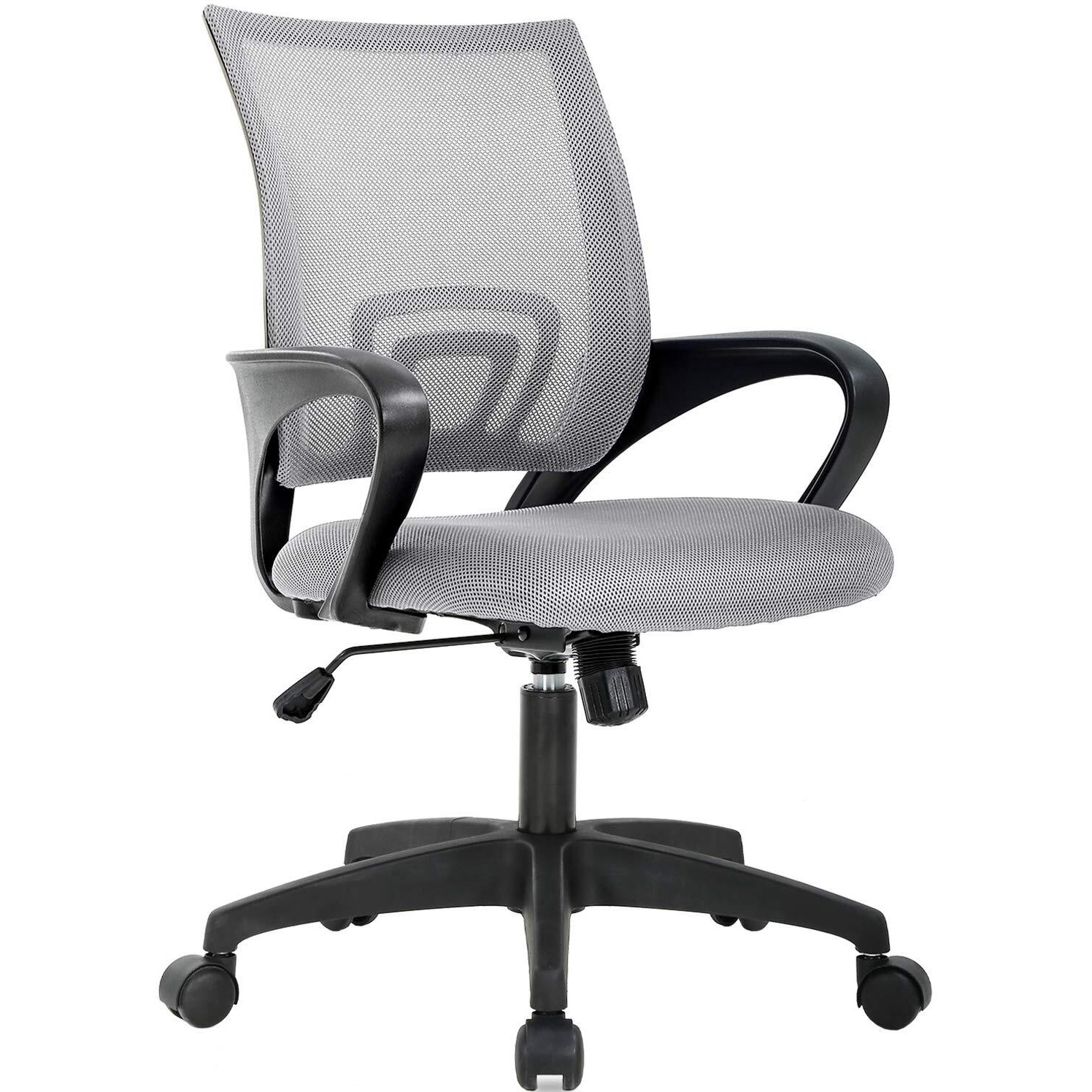 Office Chair Desk Chair Computer Chair Ergonomic Executive Swivel Rolling Chair With Lumbar Support Arms Adjustable Task Chair For Women Adults, Grey