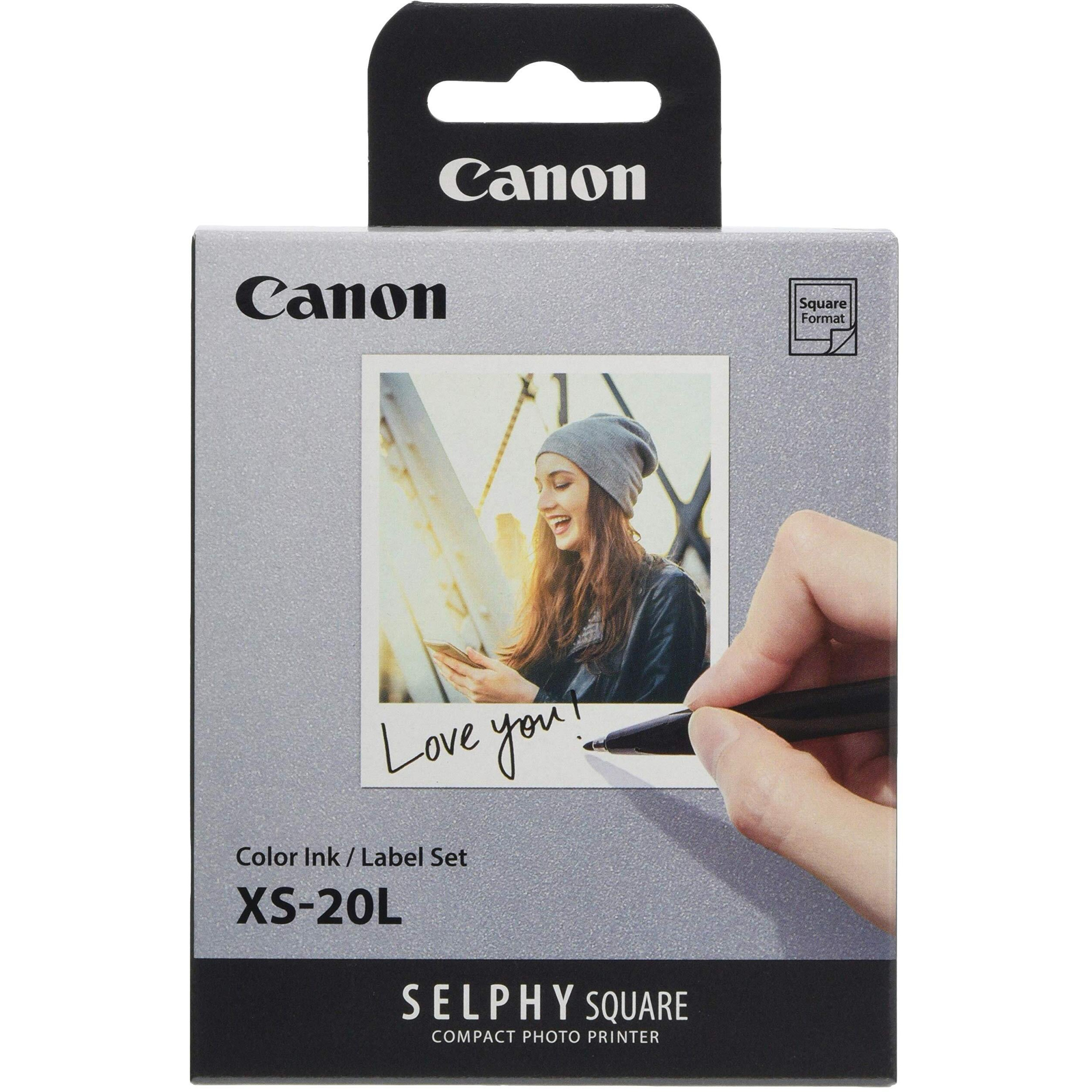 Canon Selphy Square Qx10 Color Ink/Label Set Xs-20L