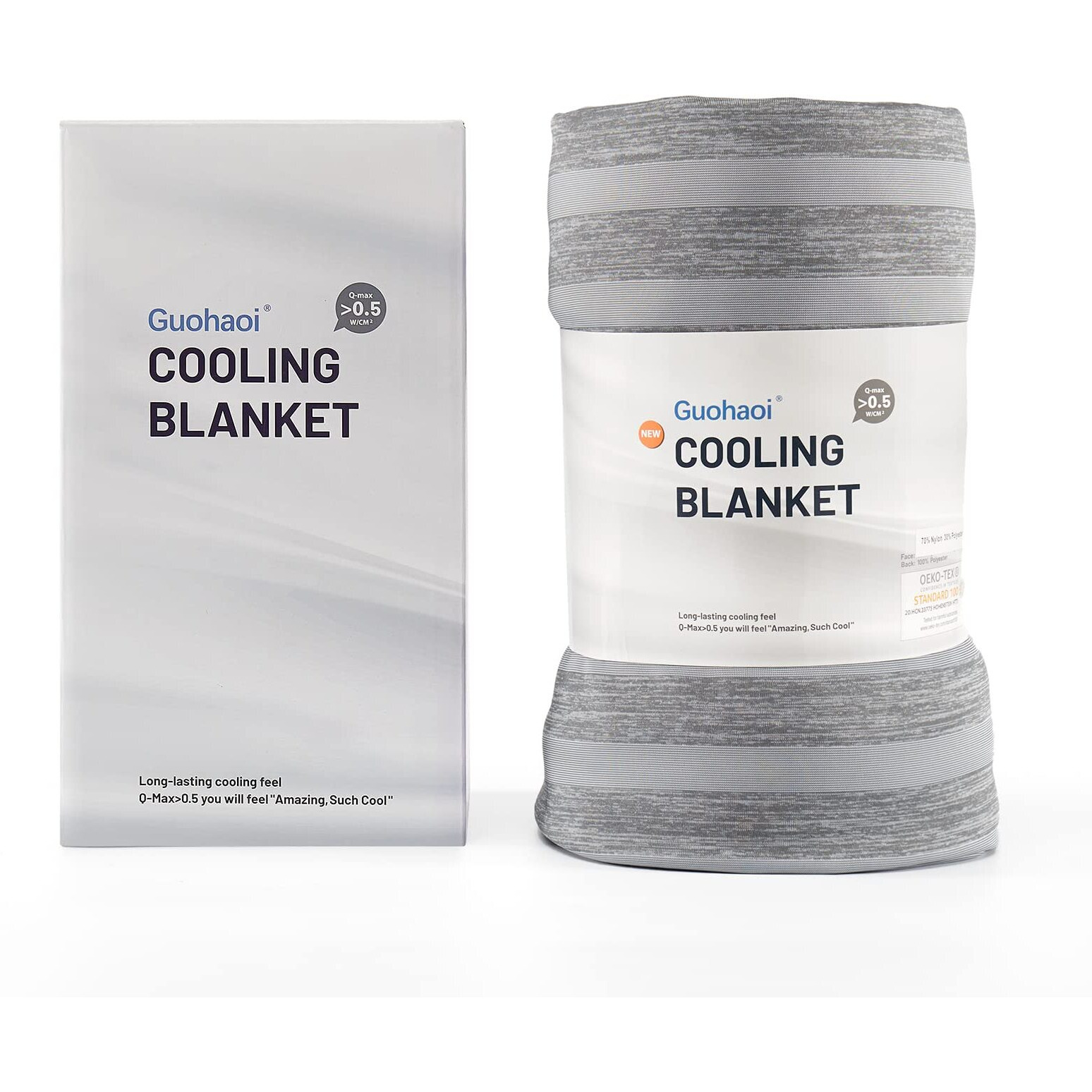 Guohaoi Cooling Blanket (90"&quotX108"&quotKing Size) For Hot Sleepers,Absorbs Heat To Keep Body Cool For Night Sweats,100% Oeko-Tex Certified Cool Fiber,Breathable,Comfortable, Hypo-Allergenic, All-Season.