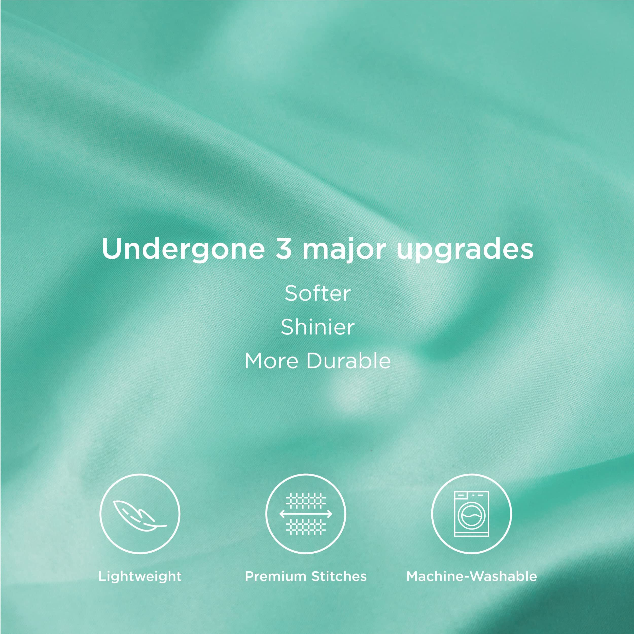 Bedsure Satin Pillowcase For Hair And Skin Queen - Forest Green Silk Pillowcase 2 Pack 20X30 Inches - Satin Pillow Cases Set Of 2 With Envelope Closure, Gifts For Women Men