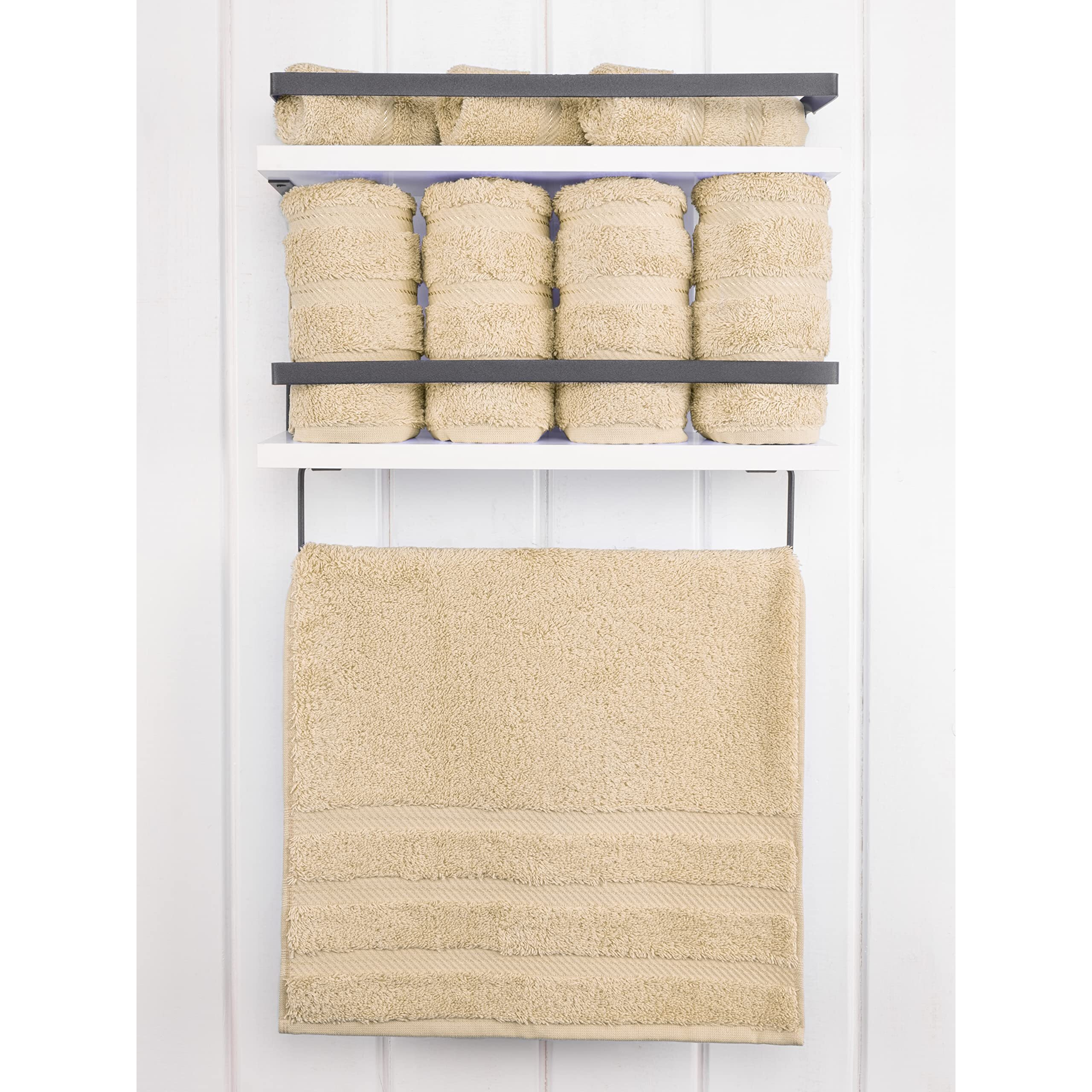 American Soft Linen Hand Towels, Hand Towel Set Of 4, 100% Turkish Cotton Hand Towels For Bathroom, Hand Face Towels For Kitchen, Beige Hand Towel