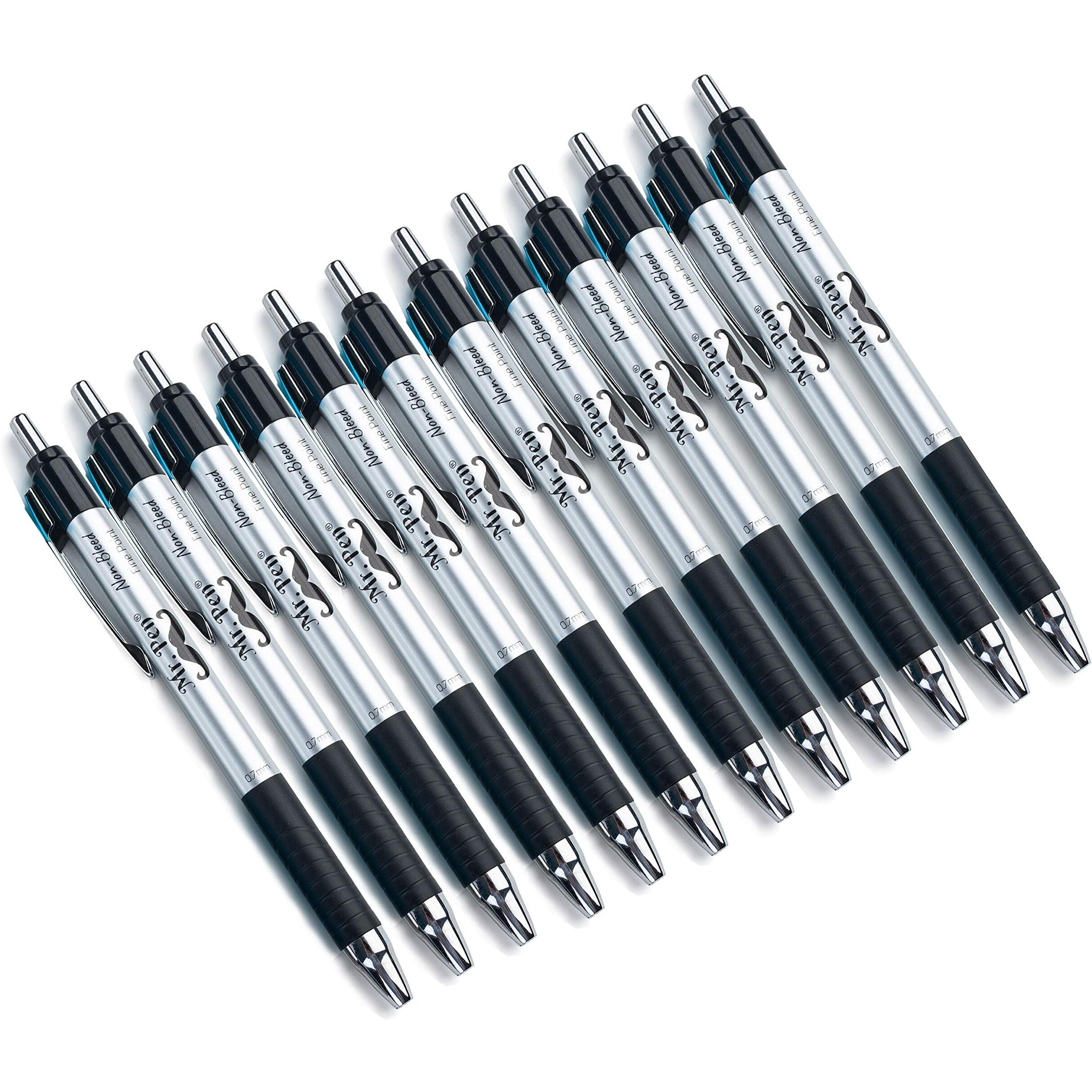 Mr. Pen- Pens, Black Pens, 12 Pack, Fast Dry, No Smear Pens, Bible Pens, Pens For Journaling, Pens No Bleed Through, Pens Fine Point, Journal Pens, Fine Tip, Planner Pens, Ball Point Journal Pens