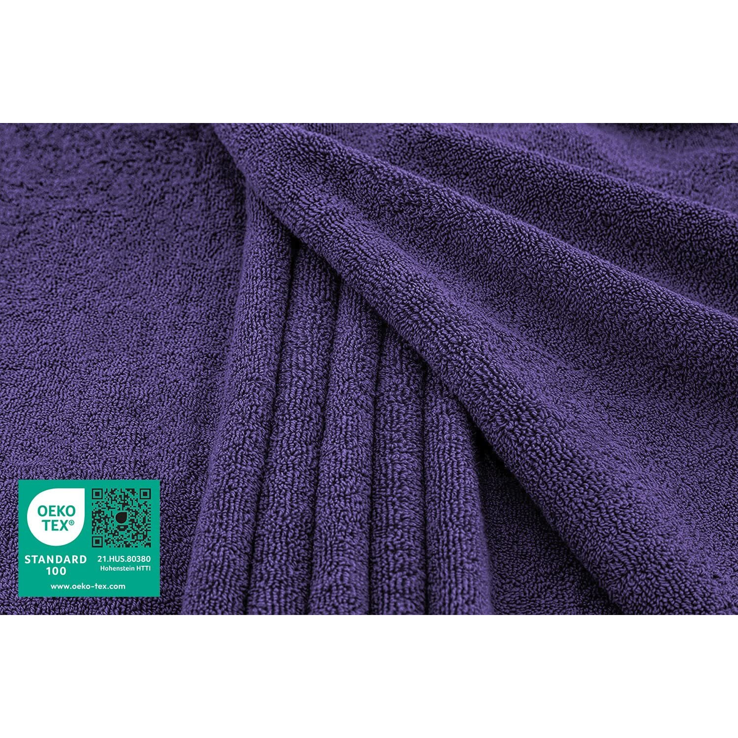 American Soft Linen Oversized Bath Sheet 40X80, Jumbo Large Bath Towels For Bathroom, 100% Ringspun Cotton Bath Sheet For Adults, Bath Sheets Towels, Purple Bath Sheet