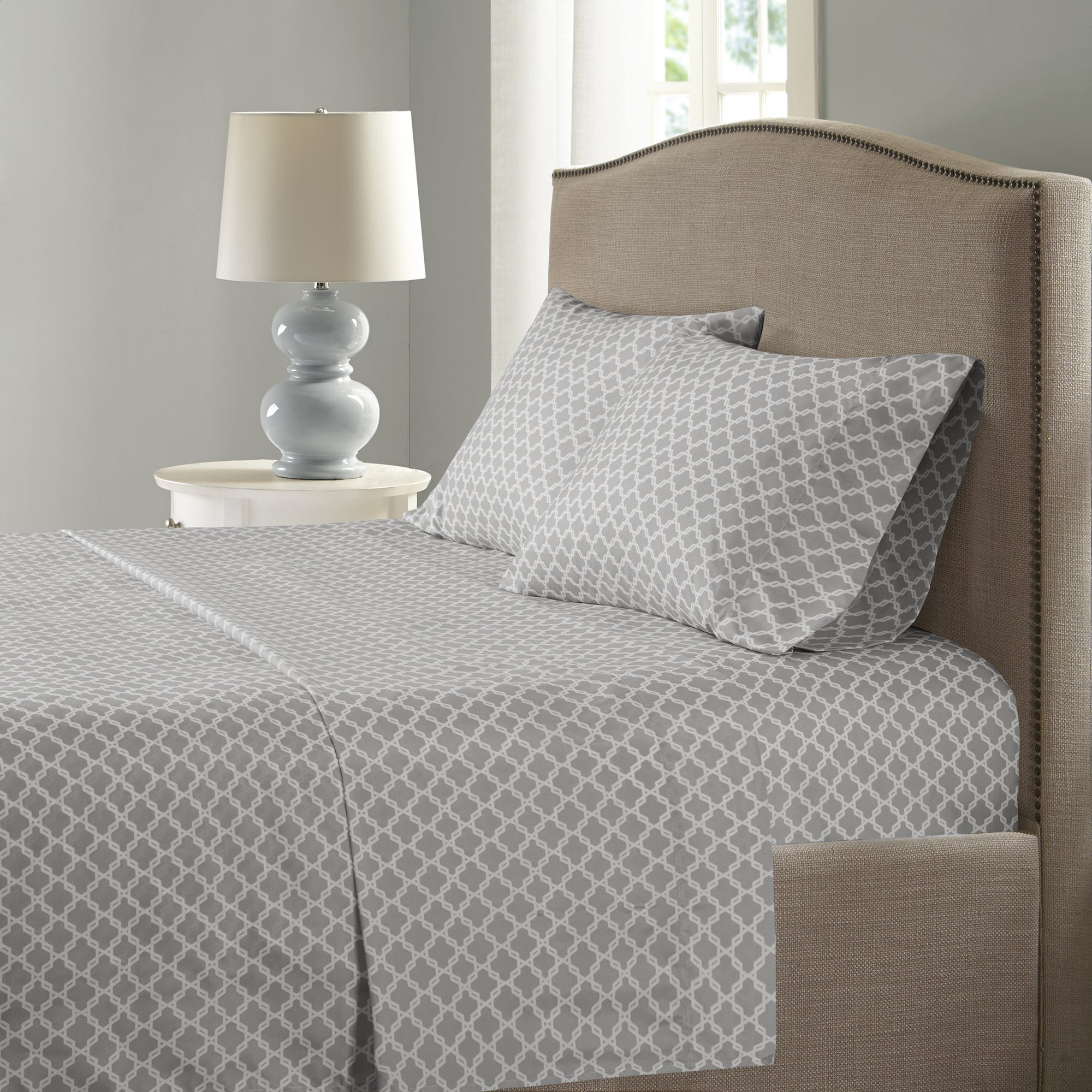 Comfort Spaces King Cooling Sheets, Moisture Wicking Coolmax Sheets, Soft, Colorfast Sheet Set, Cooling Bed Sheets For Hot Sleepers, Elastic Deep Pocket Fits Up To 16 "" Mattress, King Charcoal 4 Piece
