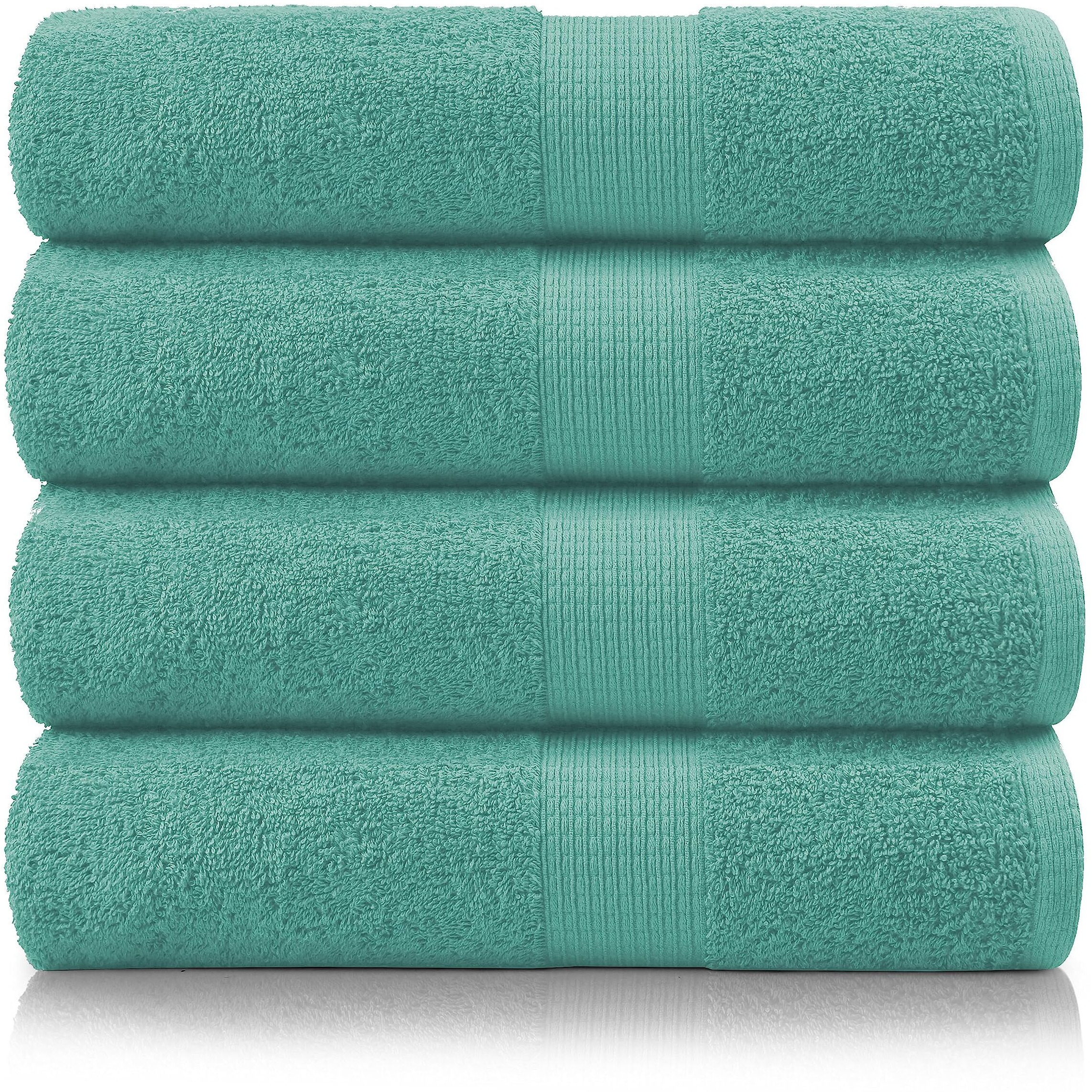 Lane Linen Bath Sheets Bathroom Towel Set- 4 Pack 100% Cotton Extra Large Bath Towels, Oversized Bath Towels, Luxury Bath Towels Bathroom Set, Shower Towels Bath Towel Sets For Bathroom, 35X66 - Teal