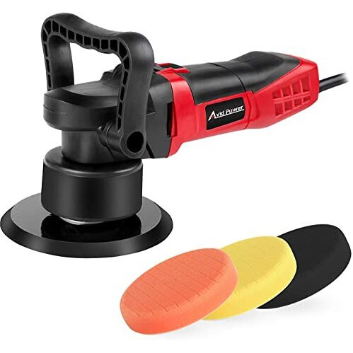 Avid Power Buffer Polisher, 6-Inch Dual Action/Da Polisher For Car Detailing, Random Orbital Car Buffer Polisher Waxer Kit With Variable Speed & 3 Polishing Pads