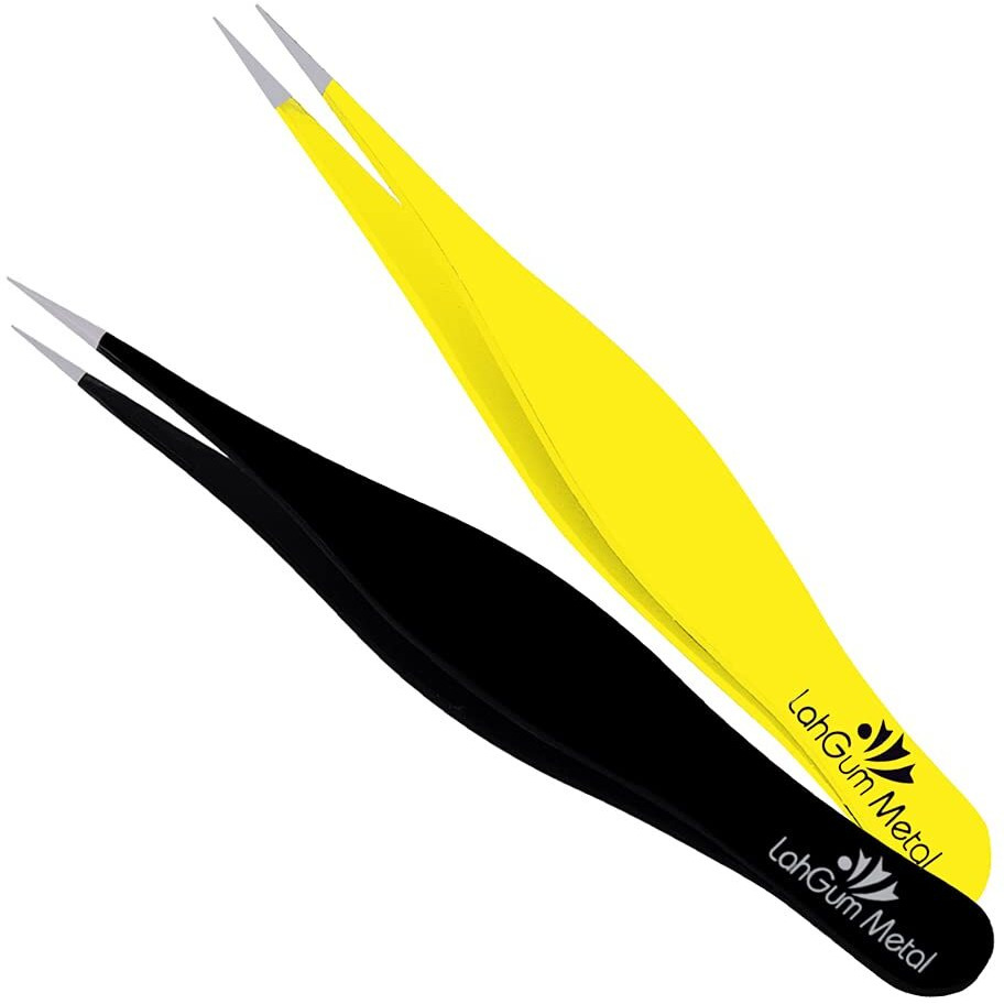 Super Sharp Pointed Tweezers Precision Fine Point Tip Ingrown Hair Tweezers Kit Best Pointed Tweezers For Women Chin Hair Removal - Extra Thin Tweezers Precision Stainless Facial Hair Remover For Face