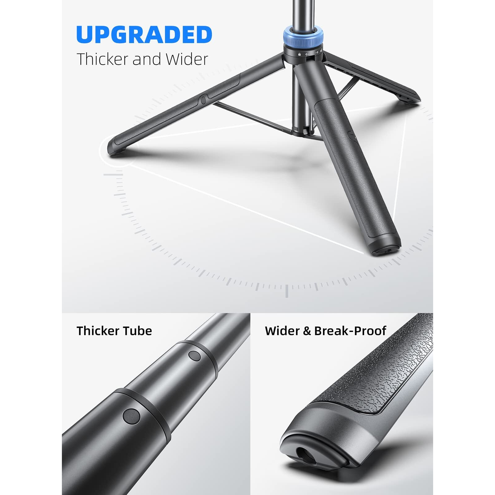 [Newest] 62"" Selfie Stick Tripod With Remote - Kaiess Tripod For Iphone, High Strength Legs & Extendable Tube Tripod Stand, Fit For Iphone 13 Pro Max/13 Pro/12 Pro Max/Samsung S22/Camera/Gopro