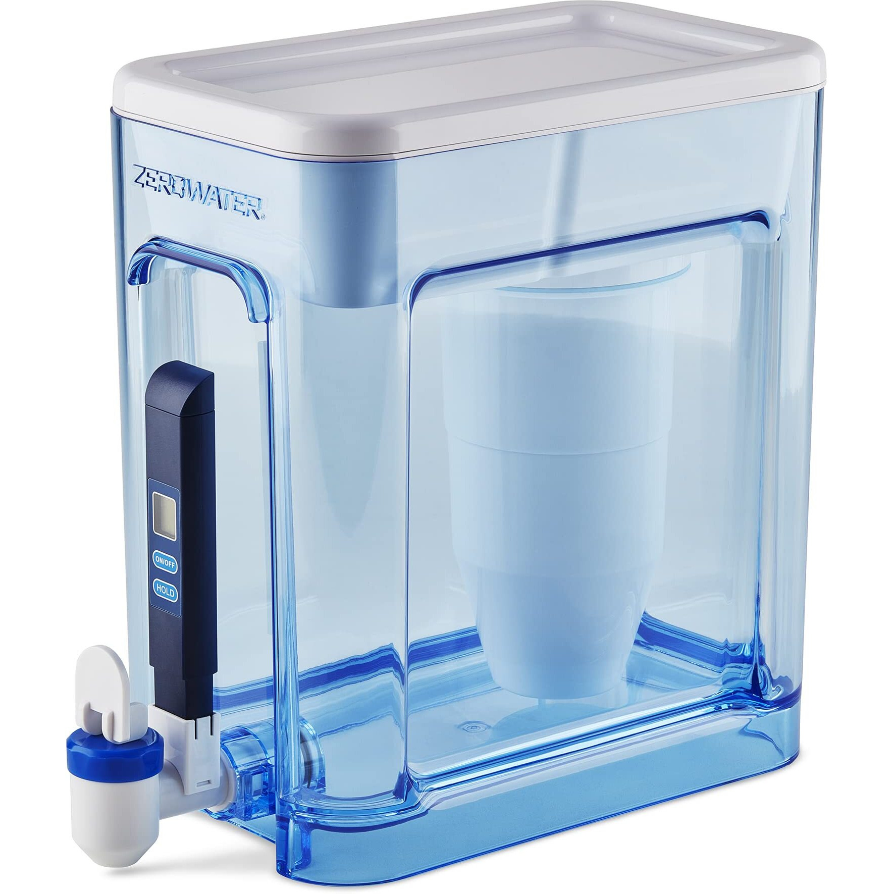 Zerowater 22 Cup Ready-Read 5-Stage Water Filter Dispenser, Nsf Certified To Reduce Lead And Pfoa/Pfos, Instant Tds Read Out