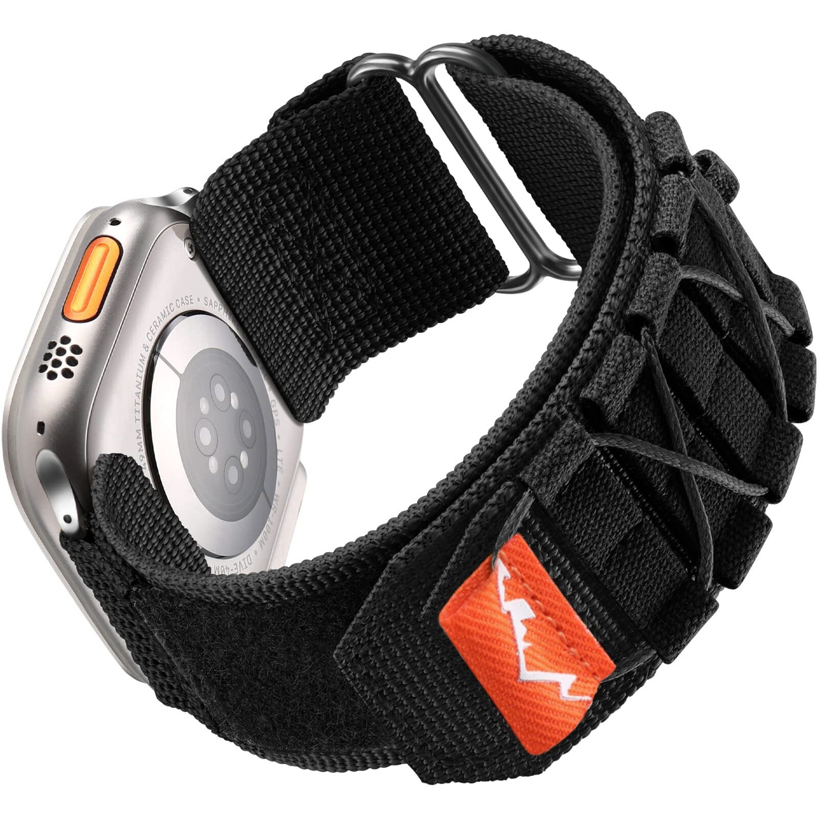 Odbeai Compatible With Apple Watch Ultra Band, Rugged Bands Compatible With Apple Watch Ultra 2 Bands 49Mm, Nylon Bands Compatible With Apple Watch Bands 45Mm 44Mm 42Mm Series 9 8 7 6 5 4 3 2 1 Se