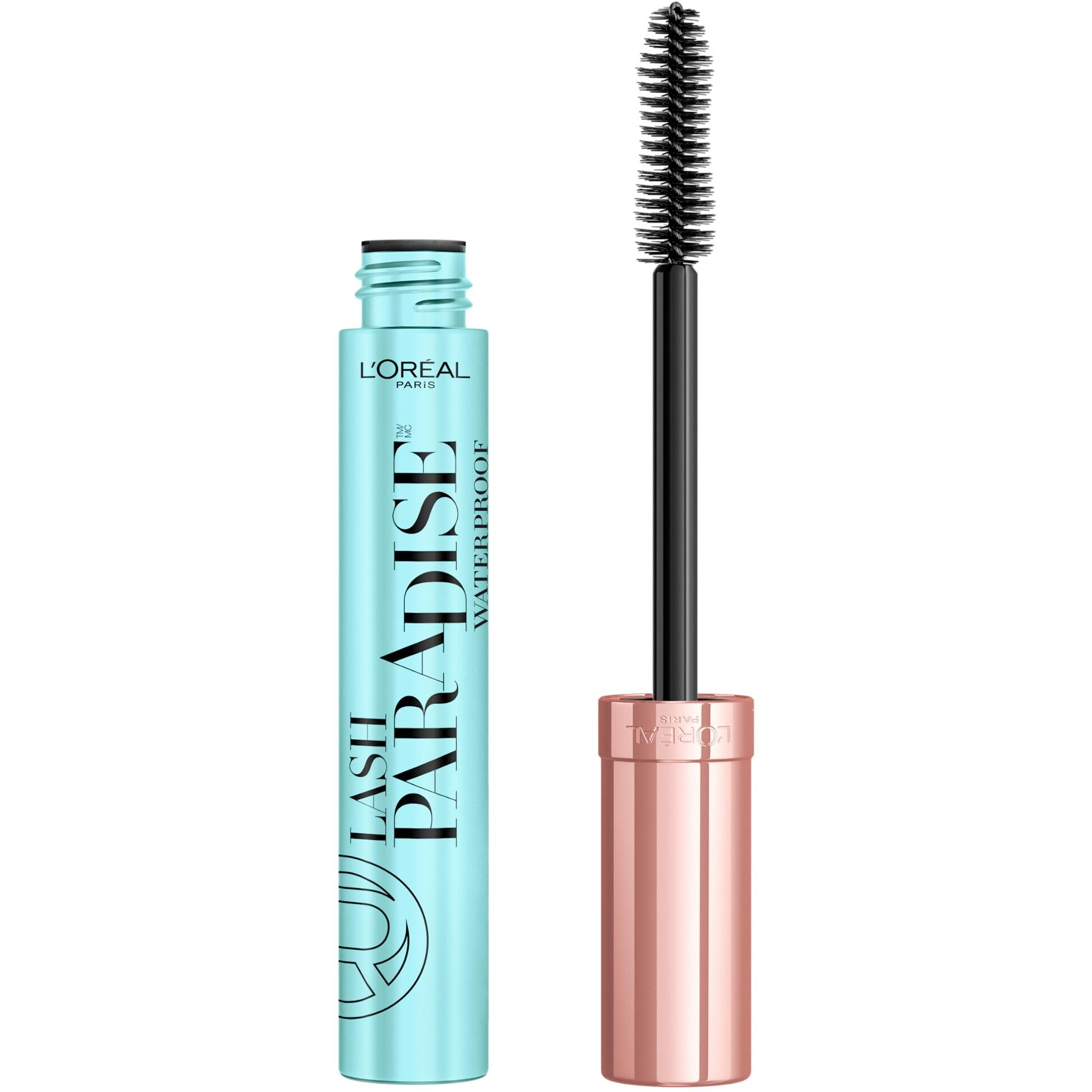 Loral Paris Makeup Lash Paradise Waterproof Mascara, Voluptuous Volume, Intense Length, Feathery Soft Full Lashes, No Smudging, No Clumping, Black, 0.25 Fl Oz (Pack Of 1) Packaging May Vary