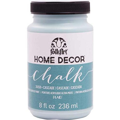 Folkart Home Decor Chalk Furniture & Craft Paint In Assorted Colors, 8 Ounce, Cascade,34159
