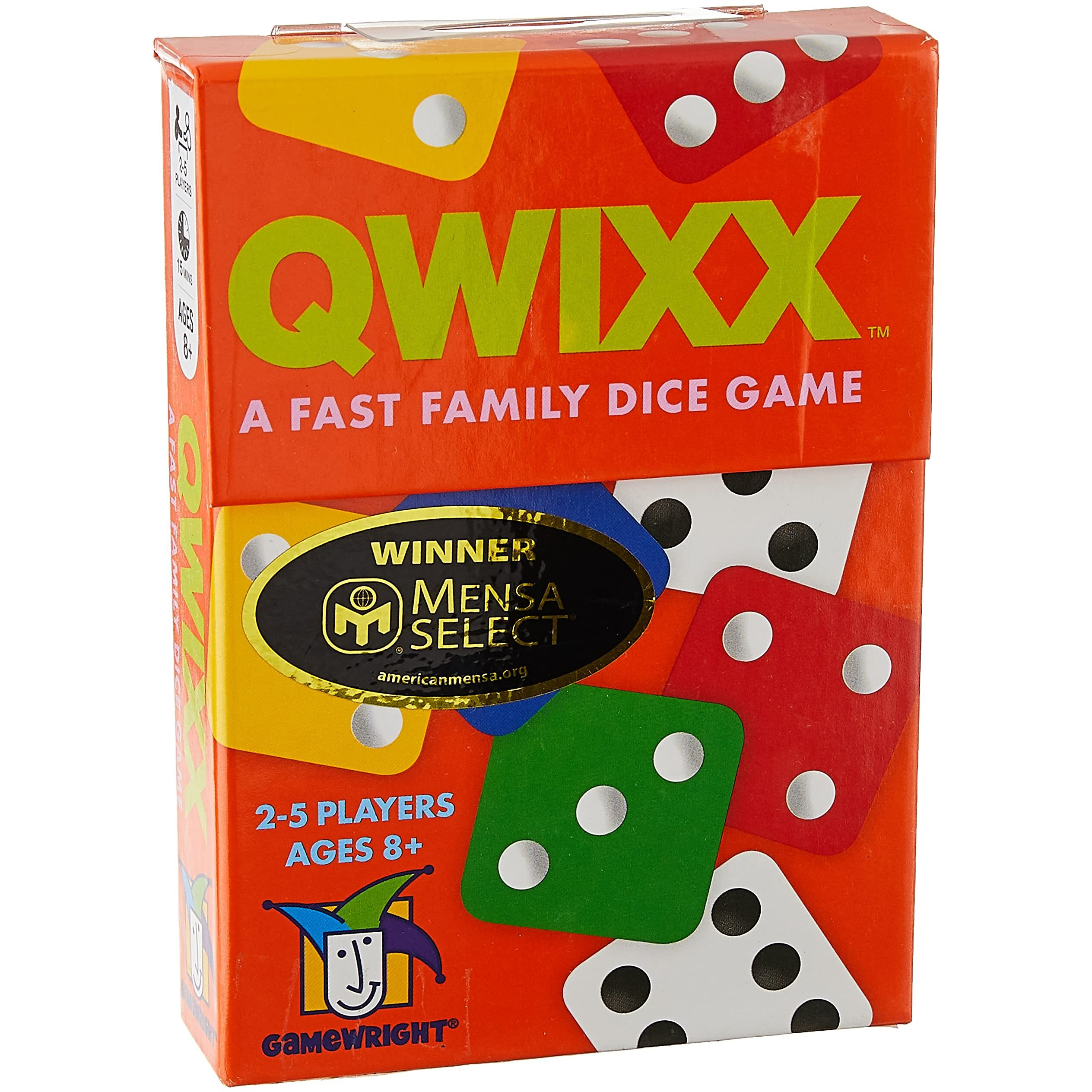 Gamewright Qwixx - A Fast Family Dice Game Multi-Colored, 5""