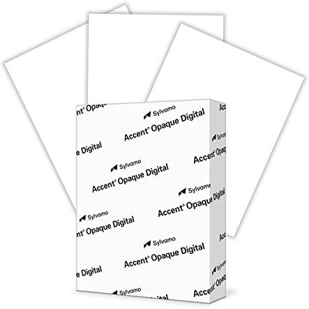 Accent Opaque White 8.5 X 11 Cardstock Paper, 80Lb, 216Gsm - 250 Sheets (1 Ream) - Premium Smooth Heavy Cardstock, Printer Paper For Invitations, Cards, Menus, Business Cards - 131482R