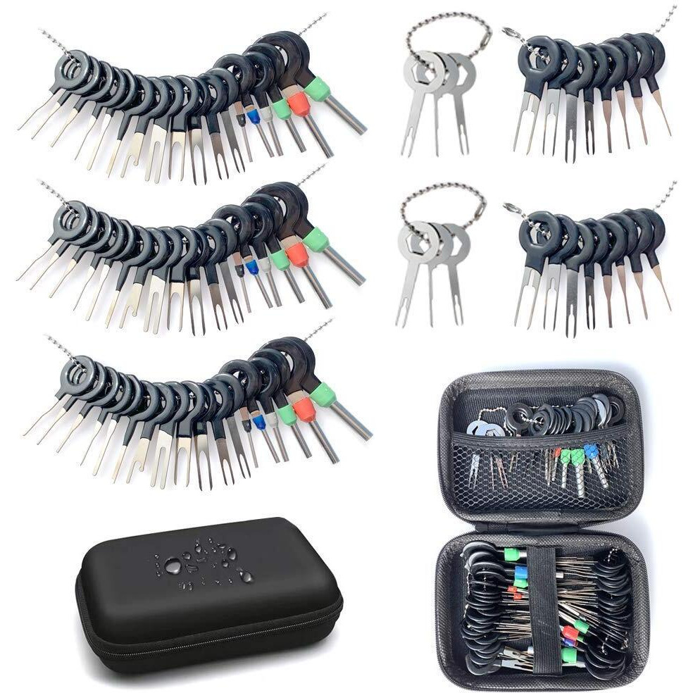 Maerd Terminal Removal Tool Kit, 76Pcs Terminal Ejector Kit For Car, Pin Extractor Tool Set Release Electrical Wire Connector Puller Repair Key Removal Tools