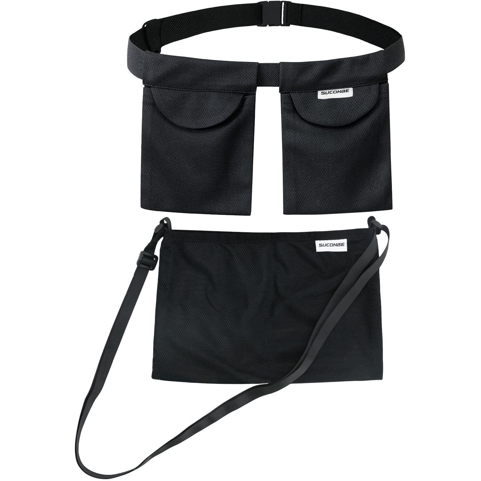 Suconbe Adjustable Mastectomy Drain Holder-4 Drain Pouches And Shower Bag, For Breast Surgery Mastectomy Breast Reduction Augmentation Post-Surgery Recovery Support Tummy Tuck Patient Care Kit (Black)