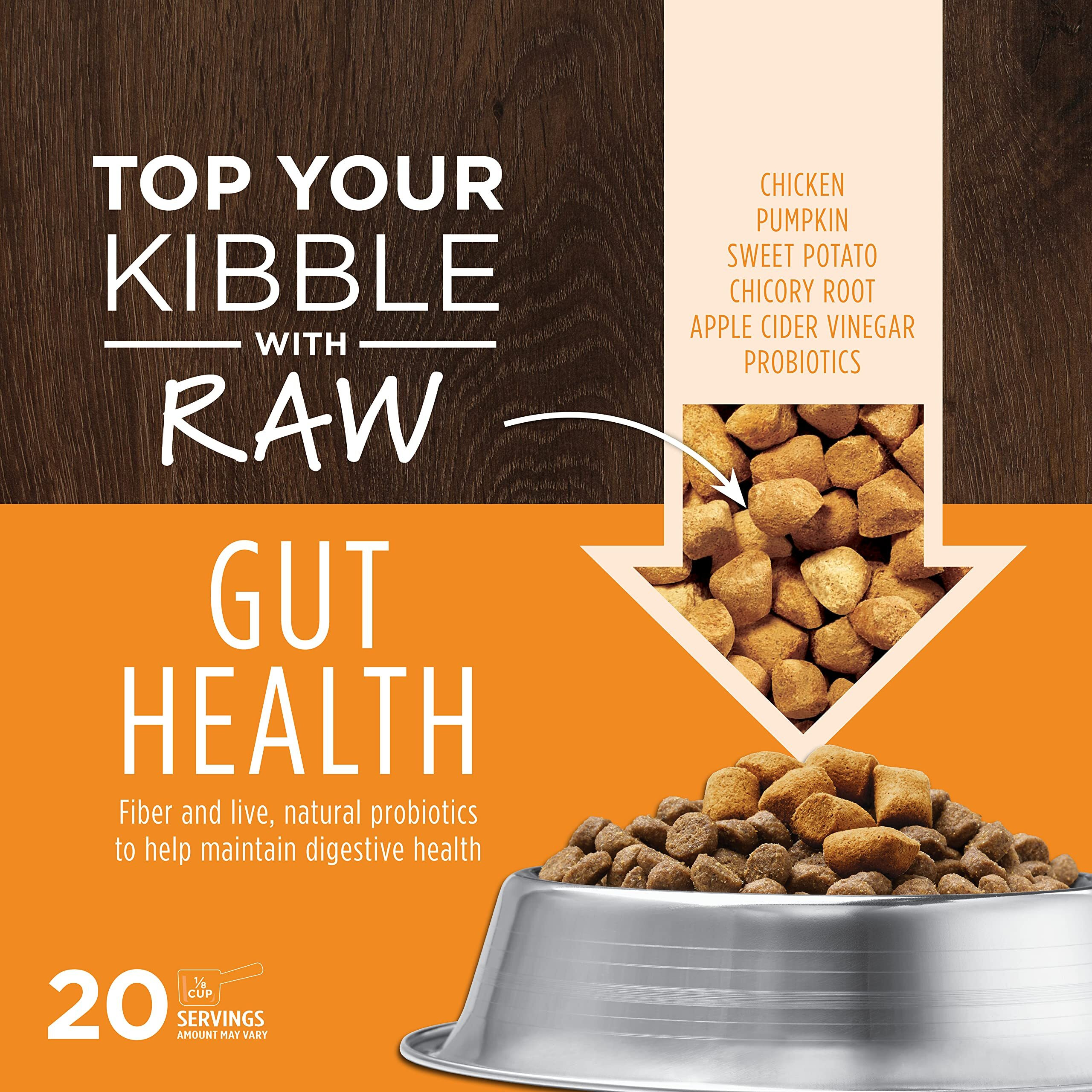 Instinct Freeze Dried Raw Boost Mixers Grain Free Gut Health Grain Free All Natural Dog Food Topper, 5.5 Ounce (Pack Of 1)