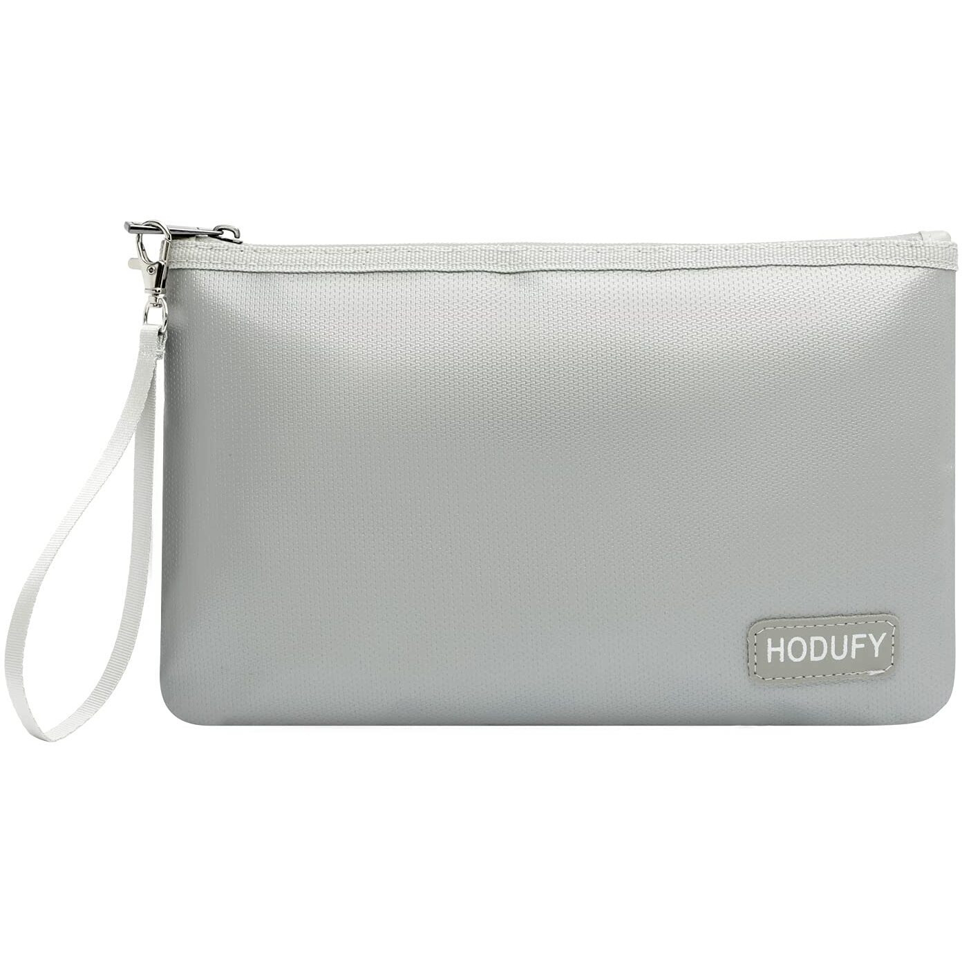 Fireproof Money Bag (2000), Fireproof Document Bags, Fireproof Bag, Money Bag, Bank Cash Bag With Zipper & Strap, Suitable For A5 Documents, Bank Inventory, Passport (Gray)