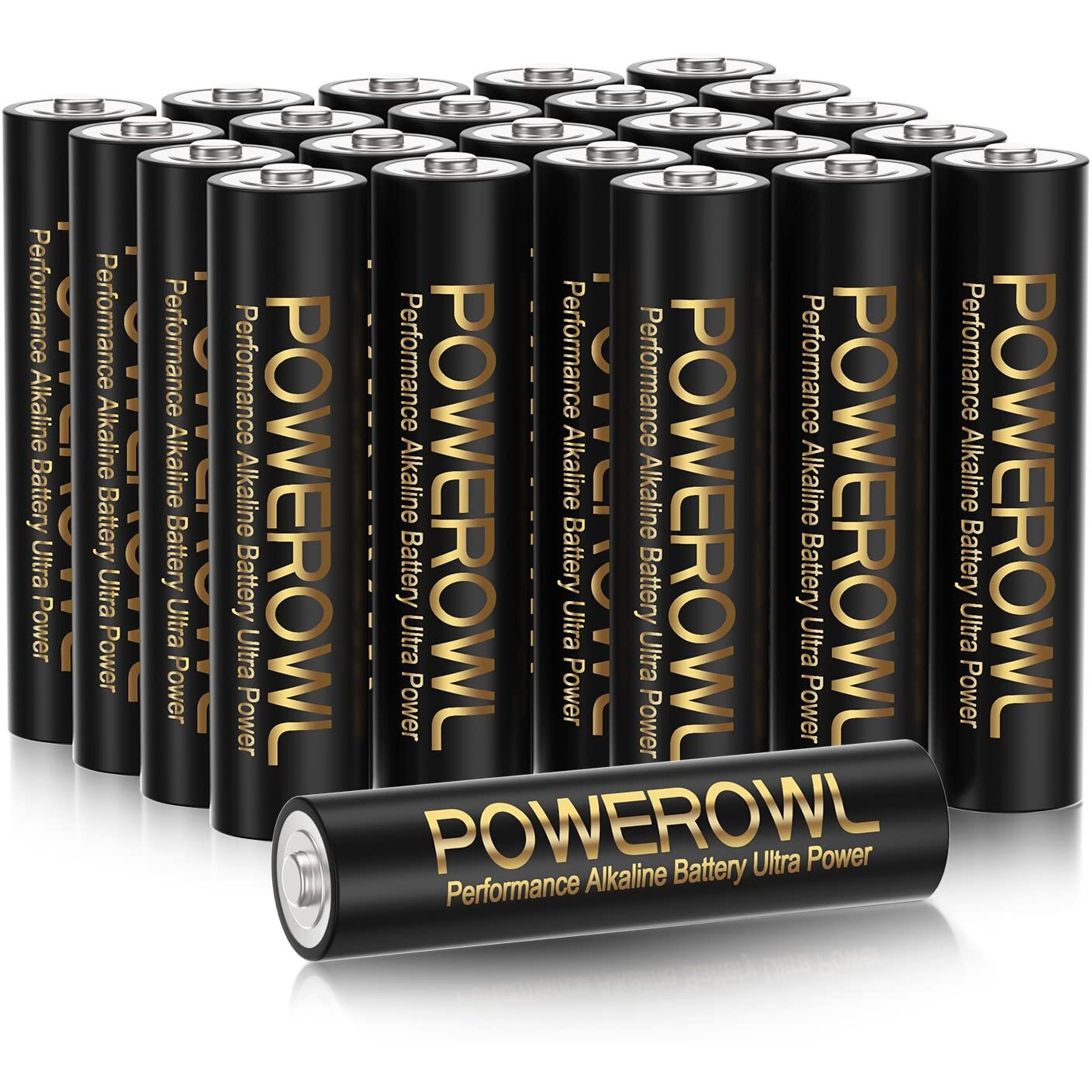 Powerowl High-Capacity Alkaline Aa Batteries 24 Pack, 1.5V Long Lasting Double A Battery, 10-Year Shelf Life