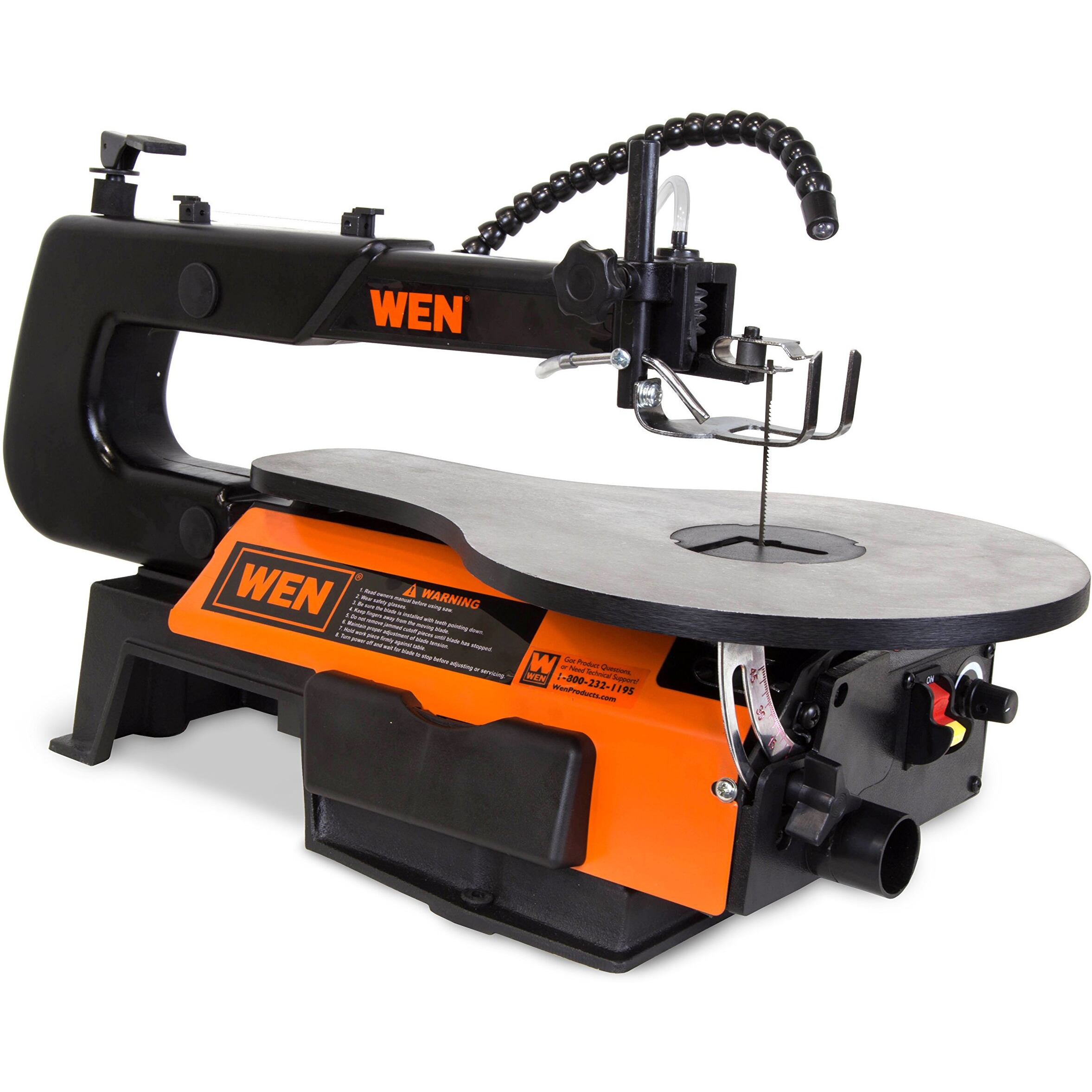 Wen 3921 16-Inch Two-Direction Variable Speed Scroll Saw With Work Light