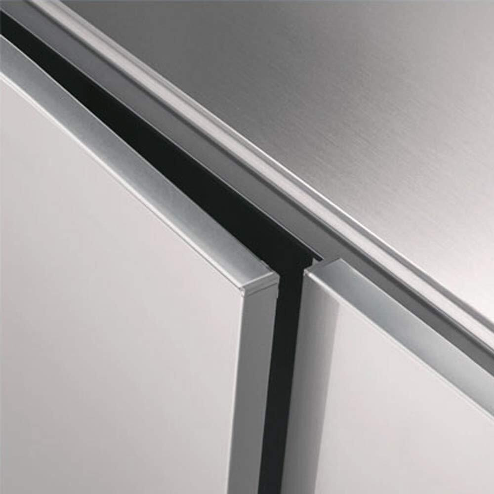 17.7''X197'' Silver Wallpaper Stainless Steel Contact Paper Metallic Silver Peel And Stick Waterproof Removable Wallpaper For Kitchen Cabinet Appliances Countertop Dishwasher Refrigerator Stove