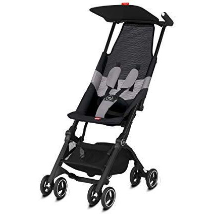 Gb Pockit Air All Terrain Ultra Compact Lightweight Travel Stroller With Breathable Fabric In Velvet Black