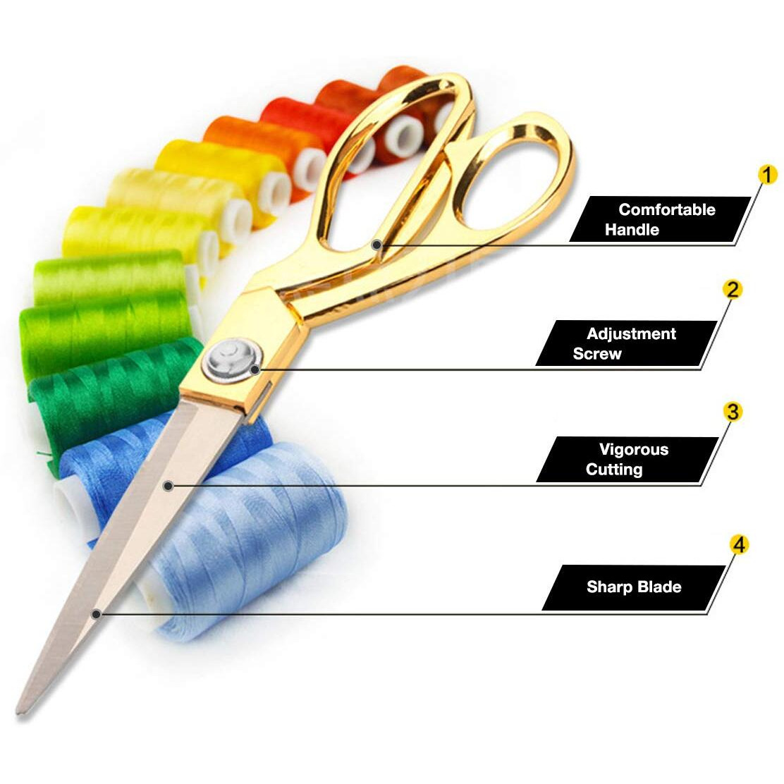 Ribbon Cutting Scissors Giant Scissors Large Scissors For Ribbon Cutting Ceremony Gold Scissors For Ribbon Cutting Professional Scissors For Fabric Heavy Duty Scissors For Cutting Plastic Cardboard