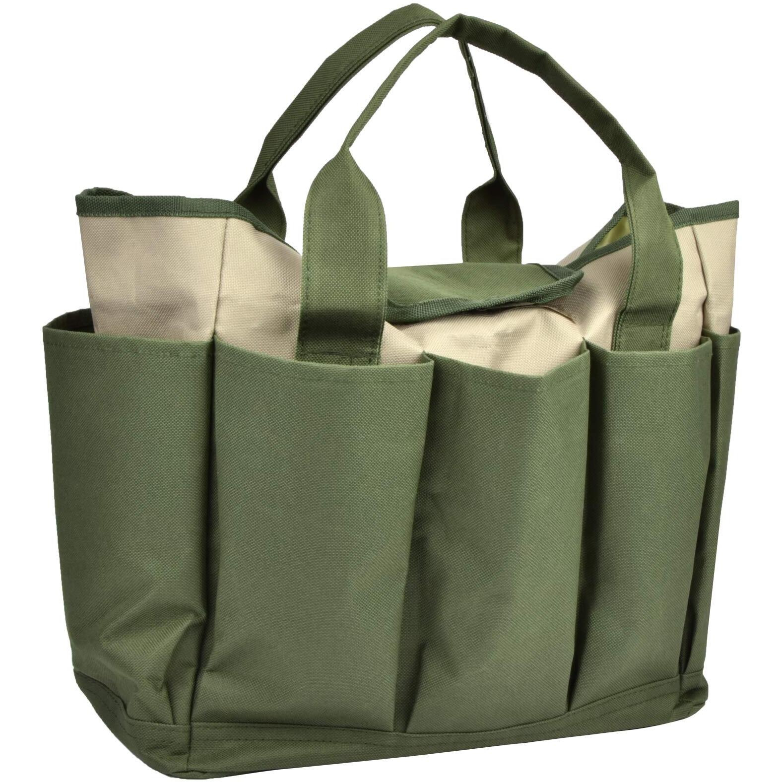 Garden Tool Bag, Gardening Tote With Pockets Canvas Heavy-Duty Large Organizer Bag Carrier Gardening Storage Tote For Women Men Garden Plant Tool Set Store Content Bag