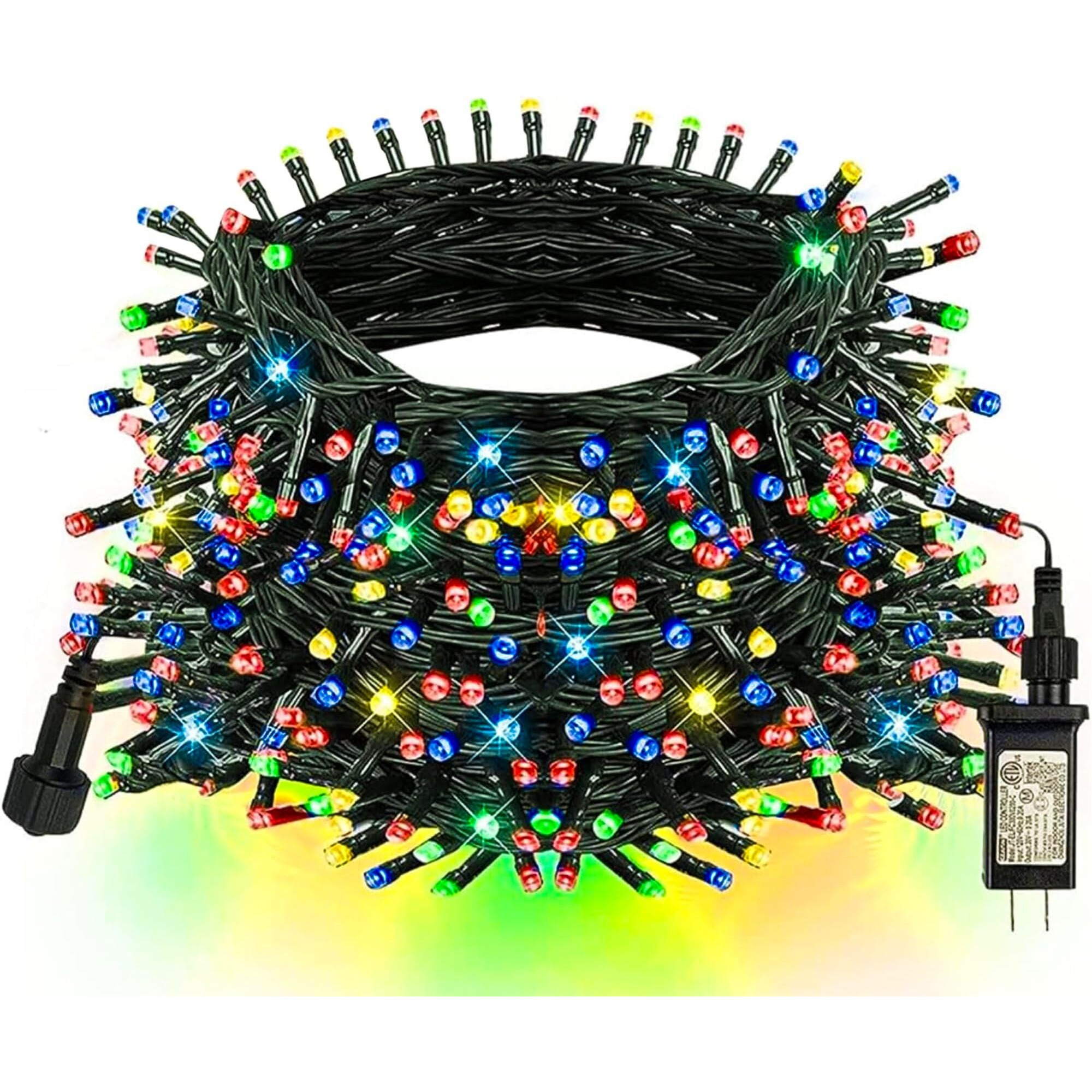 Tw Shine Christmas Lights, 200 Led 66Ft Outdoor Christmas Lights Plug In With 8 Modes, Waterproof Christmas Lights Outdoor, Indoor Xmas Decorations For Party Yard House Decor, Multi-Colored
