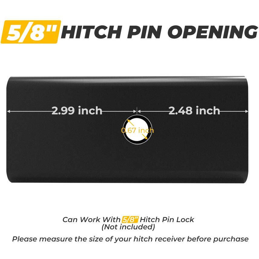 Bougerv Trailer Hitch Adapter Receiver 2-1/2 Inches(Class V) To 2 Inches(Class Iii And Iv) Hitch Receiver Reducer 2.5 Inches To 2 Inches Sleeve Receiver Adapter