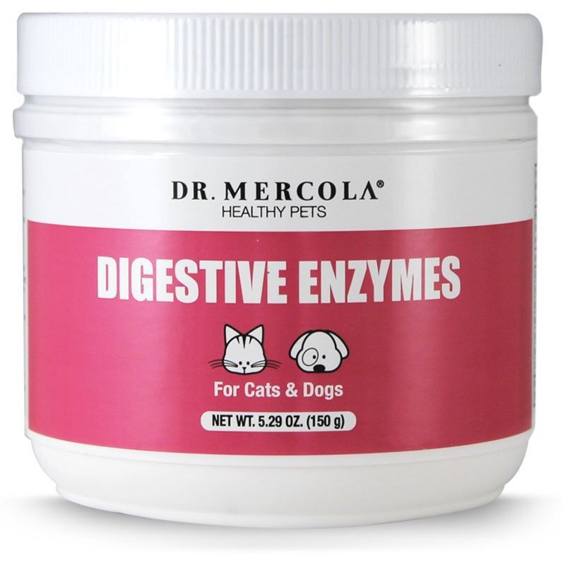 Bark & Whiskers Digestive Enzymes Kibble Diet, For Dogs & Cats, 4.23 Oz. (120 G), 150 Scoops, Promotes Carb & Starch Breakdown, Veterinarian Formulated, Non-Gmo, Dr. Mercola