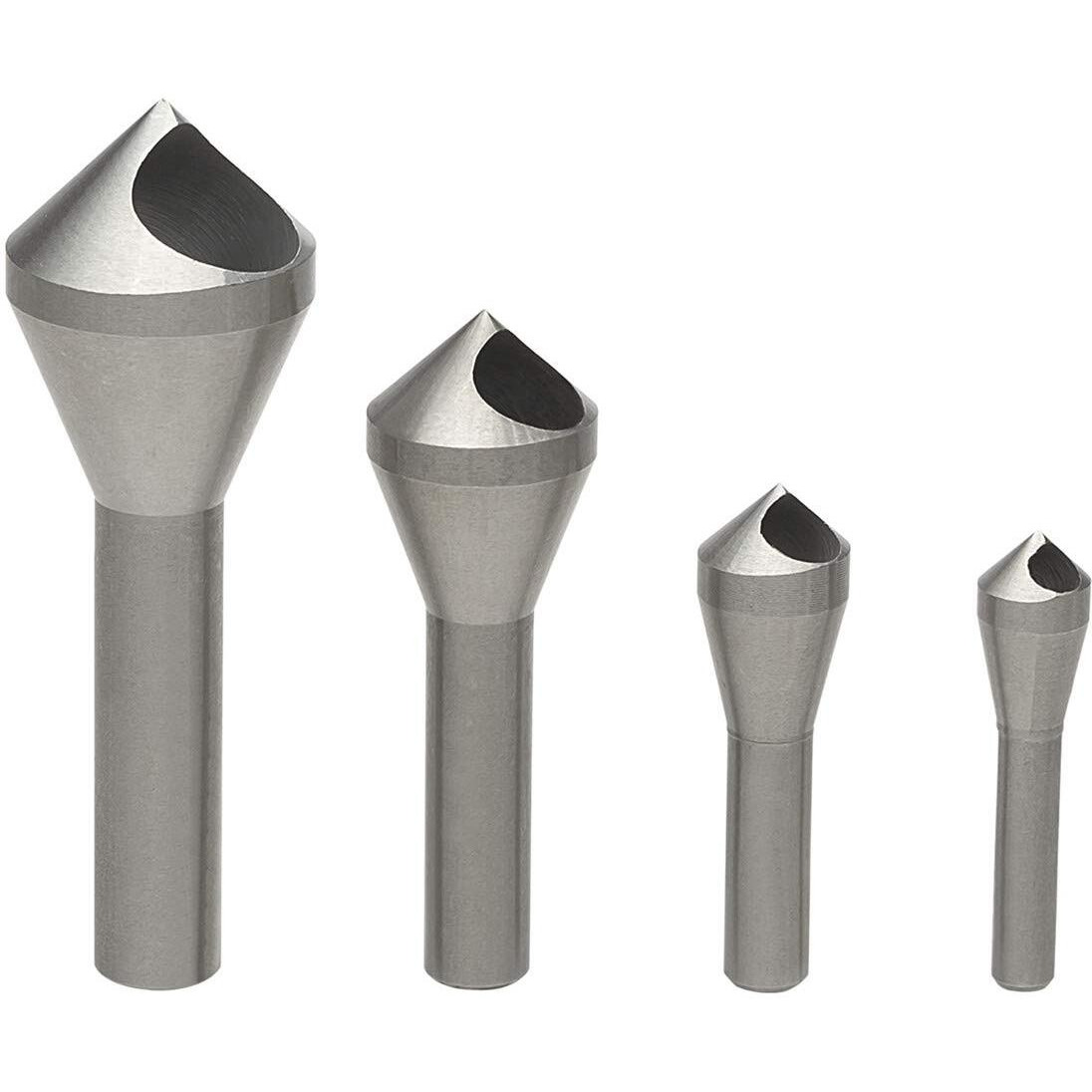 Ocgig 4Pcs Countersink Chamfer Tool Hss(4241) Deburring Tool Set Metal Wood Drill Bits