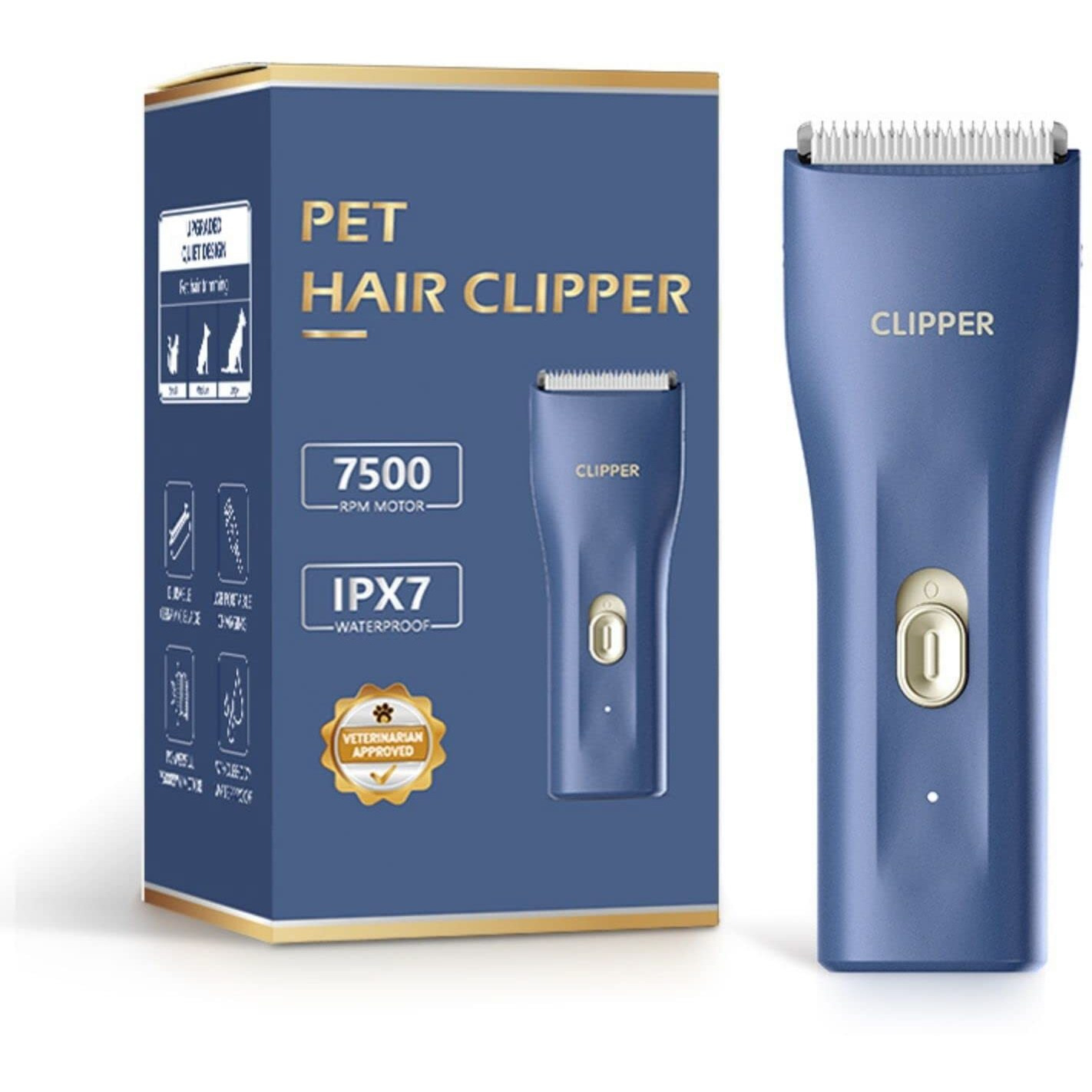 Dog Cat Home Hair Waterproof Clipper Portable Electric Usb Rechargeable Pet Grooming Tools Low Noise Shaver Cordless Trimmer For Small And Large Pets