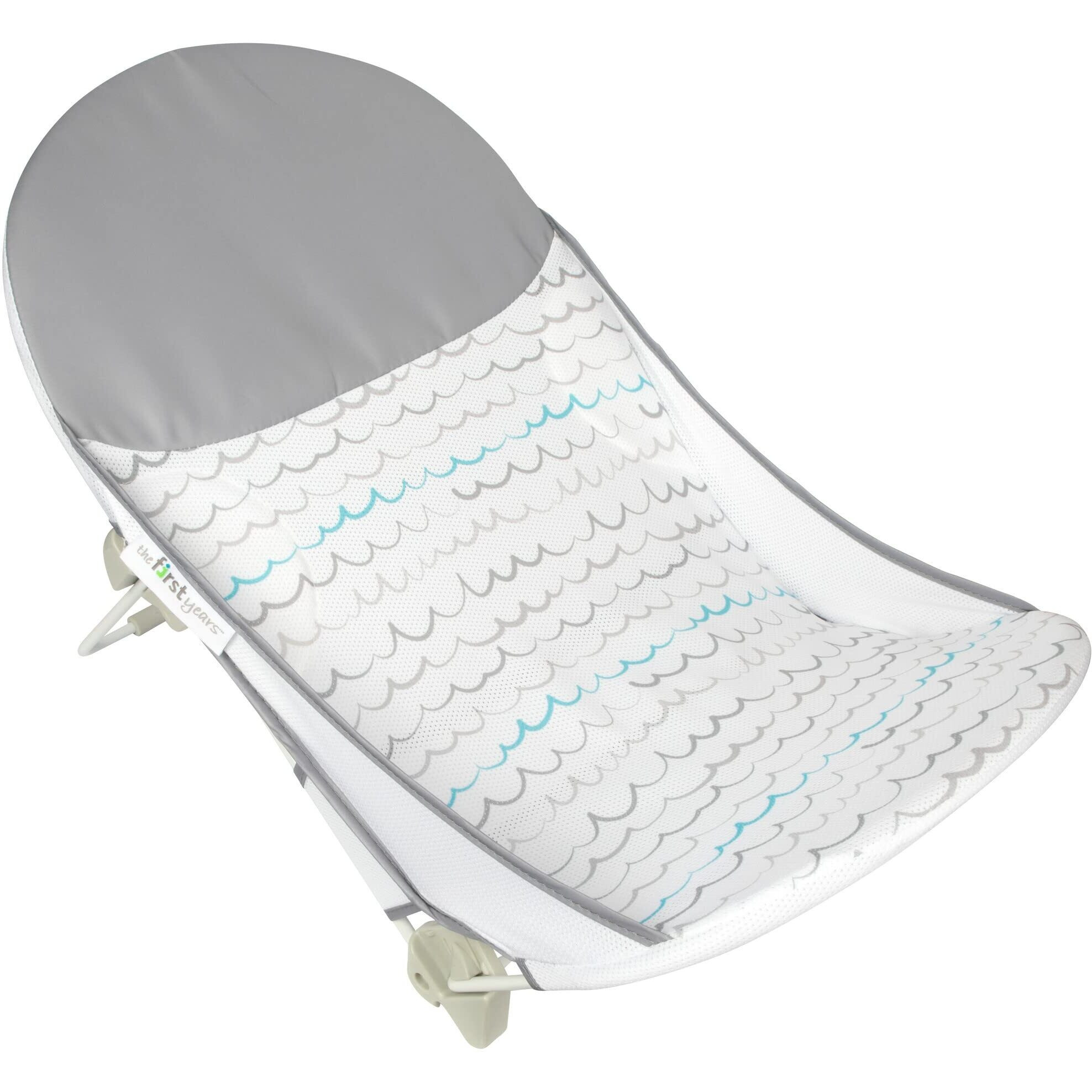 The First Years Sure Comfort Folding Baby Bather - Baby To Toddler Bath Tub - No-Slip Seat - For Sink Or Tub Use