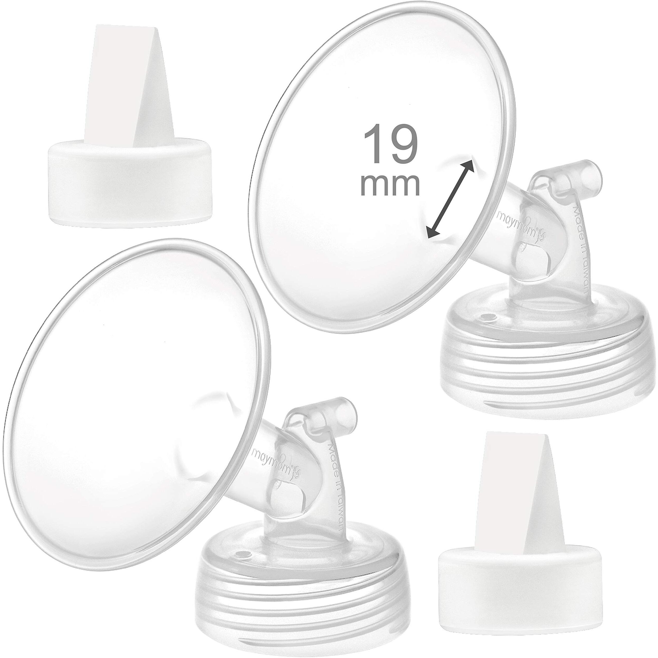 Maymom 19Mm Flange And Duckbill Valve Compatible With Spectra S1 Spectra S2 Breastpump Not Original Spectra S2 Accessories Not Original Spectra Pump Parts Replace Spectra Duckbill Valve And Flange