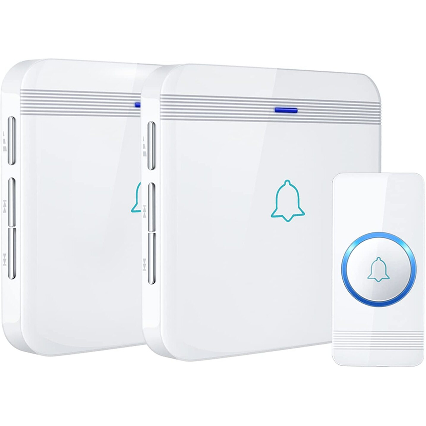 Wireless Doorbell, Avantek D-3W Waterproof Door Chime Kit Operating At Over 1300 Feet With 2 Plug-In Receivers, 52 Melodies, Cd Quality Sound And Led Flash