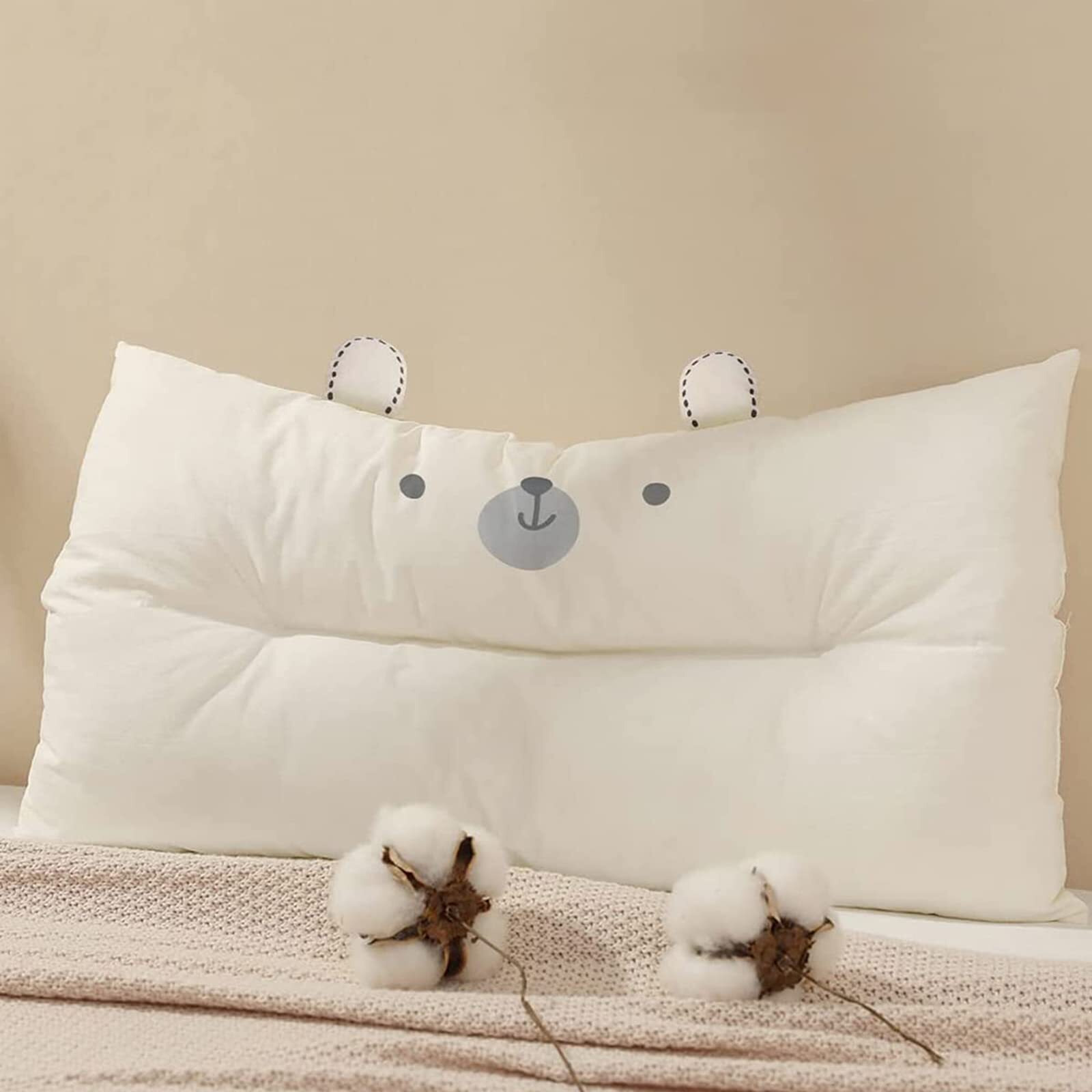 Choc Chick Toddler Pillow,20X12''Machine Washable Soft Hypoallergenic Kids Pillows,Child Cute Animal Design Perfect Toddler Pillows For Sleeping Over 2 Years Old (Rabbit)