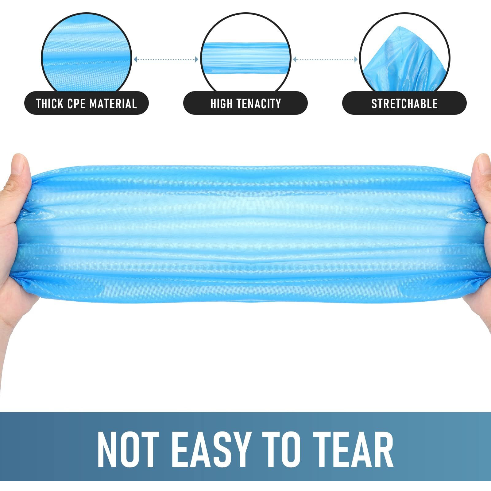 Buself Shoe Covers Disposable Non Slip For Indoors 200 Pack(100 Pairs) Recyclable Shoe Booties Waterproof Shoe & Boot Covers Durable Shoe Protectors Covers One Size Fits Most Blue