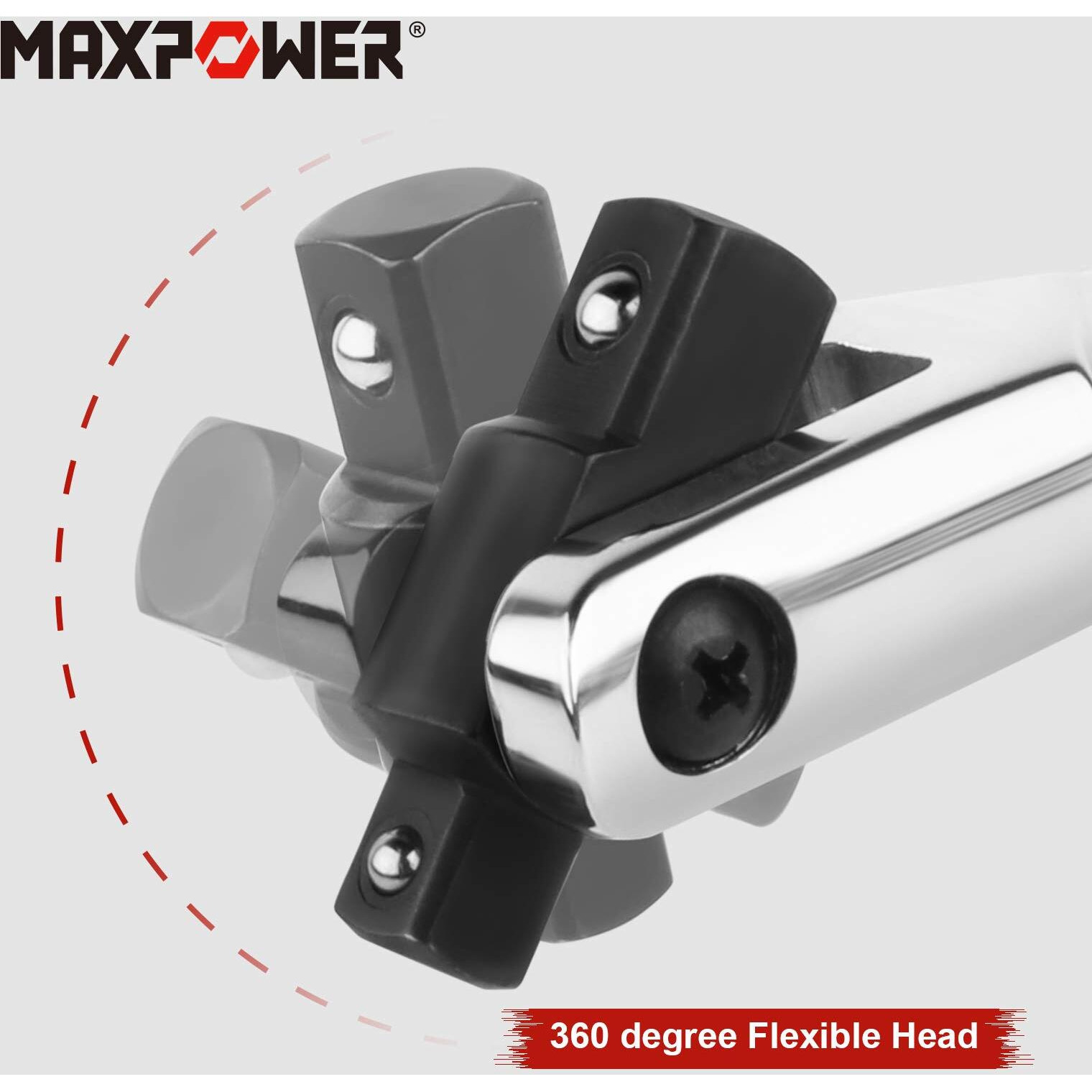Maxpower 15-Inch Breaker Bar 1/2 Drive And 3/8 Drive Flex Handle